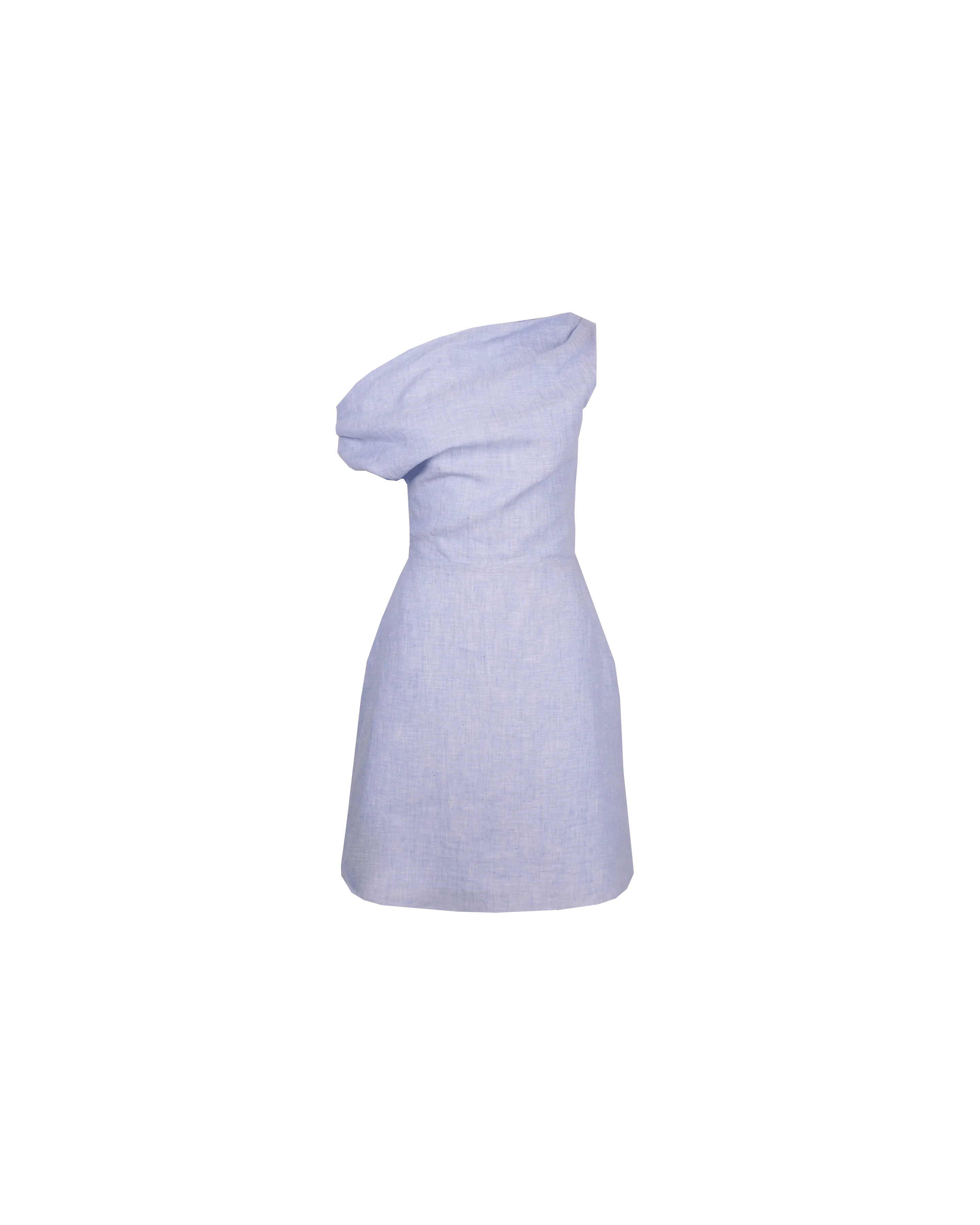 Melon Linen Mini Dress - Blue Marle