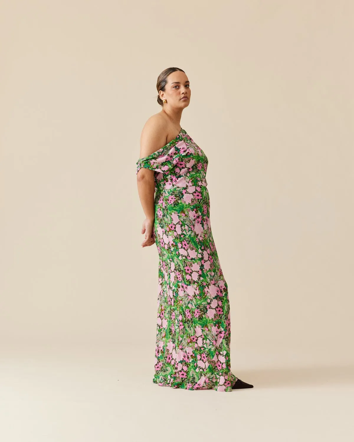Melon Maxi Dress - Aurora Floral