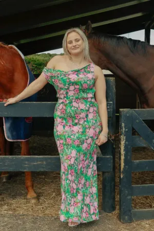 Melon Maxi Dress - Aurora Floral