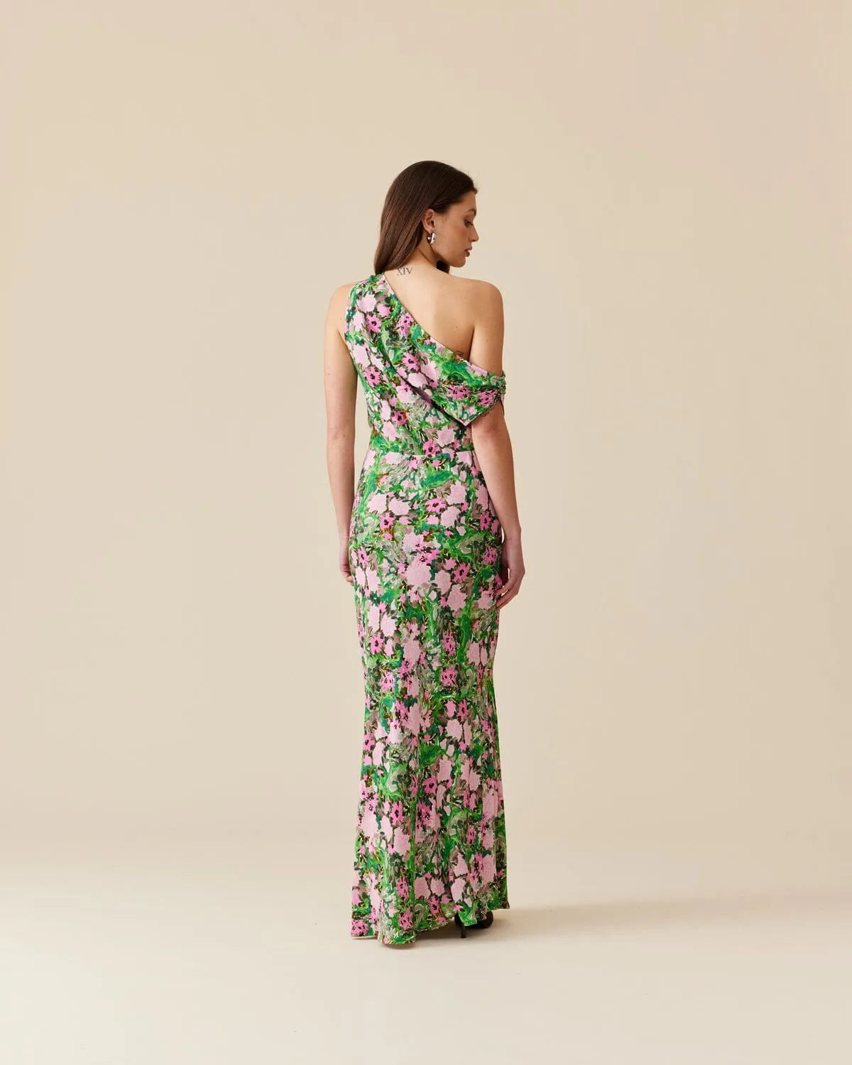 Melon Maxi Dress - Aurora Floral