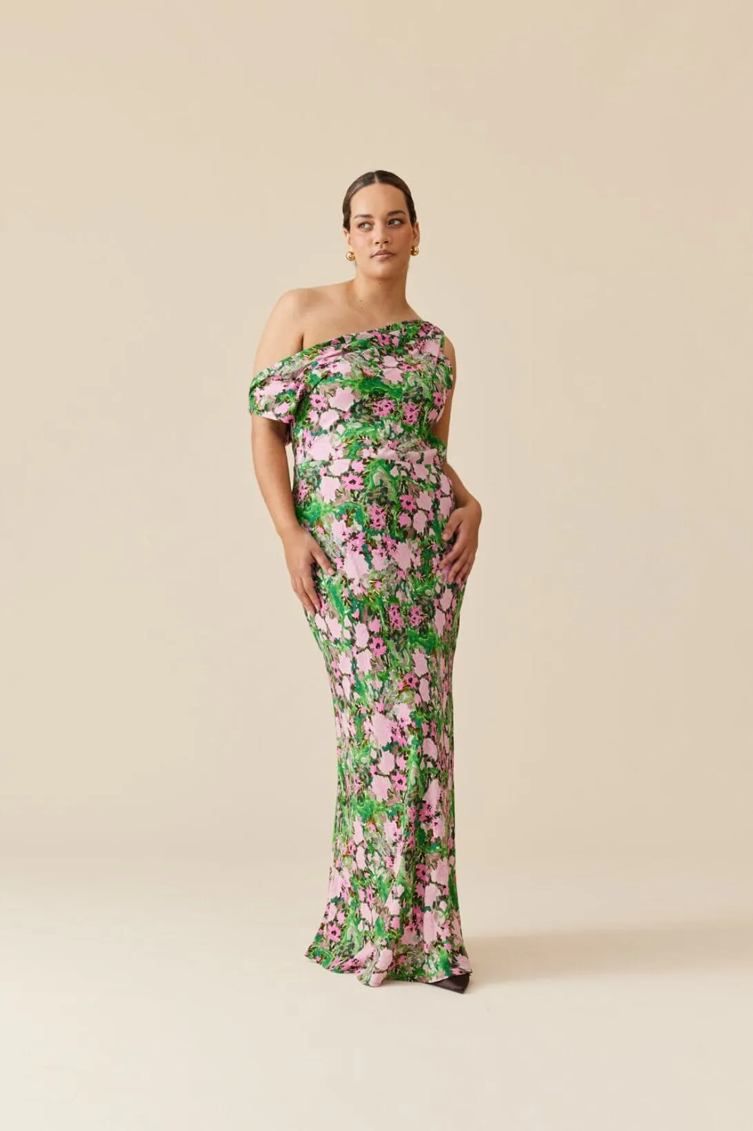 Melon Maxi Dress - Aurora Floral