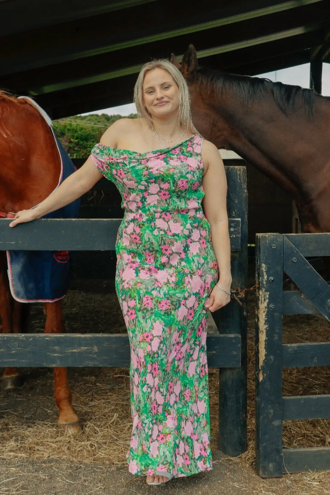 Melon Maxi Dress - Aurora Floral