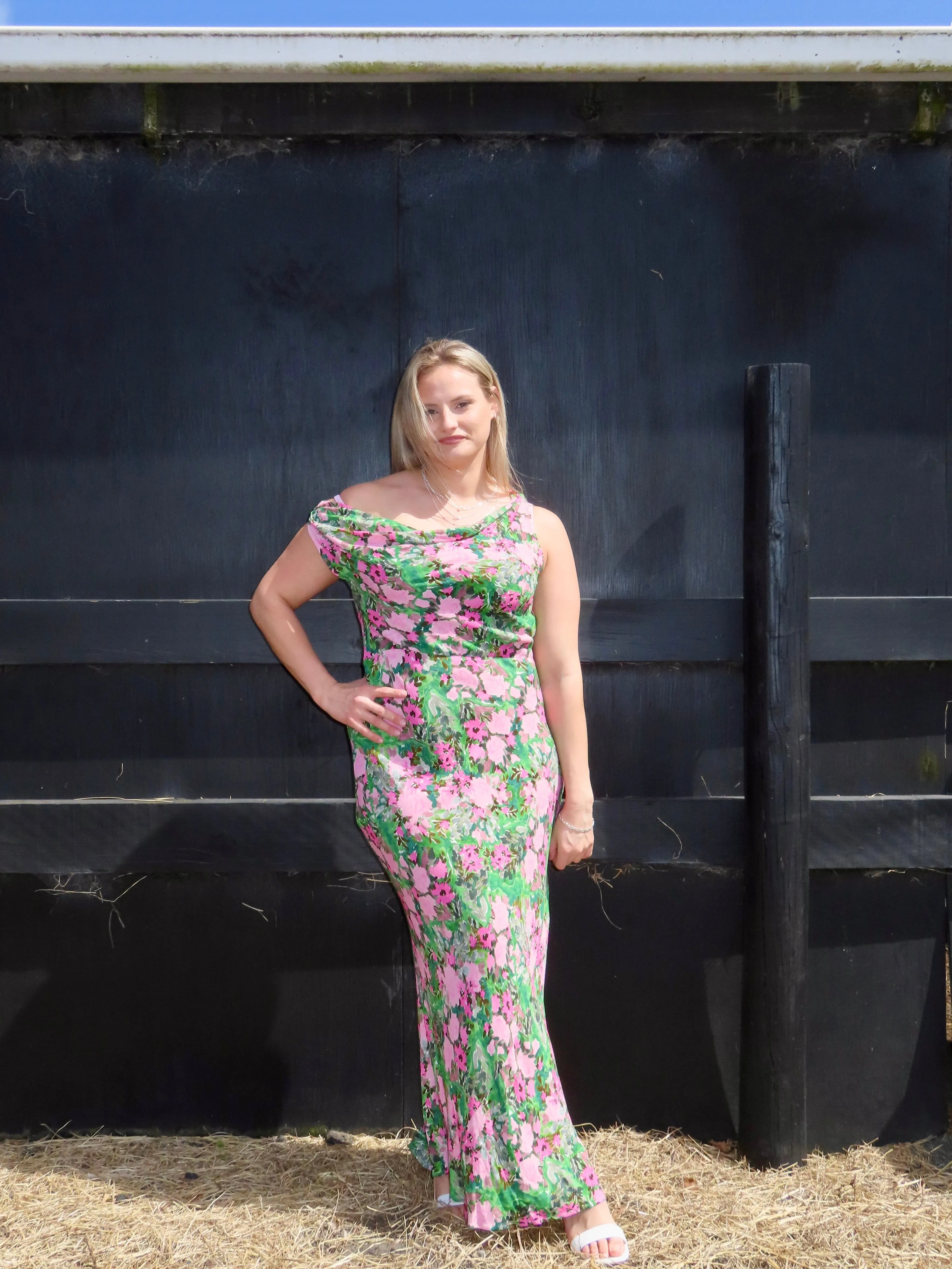 Melon Maxi Dress - Aurora Floral