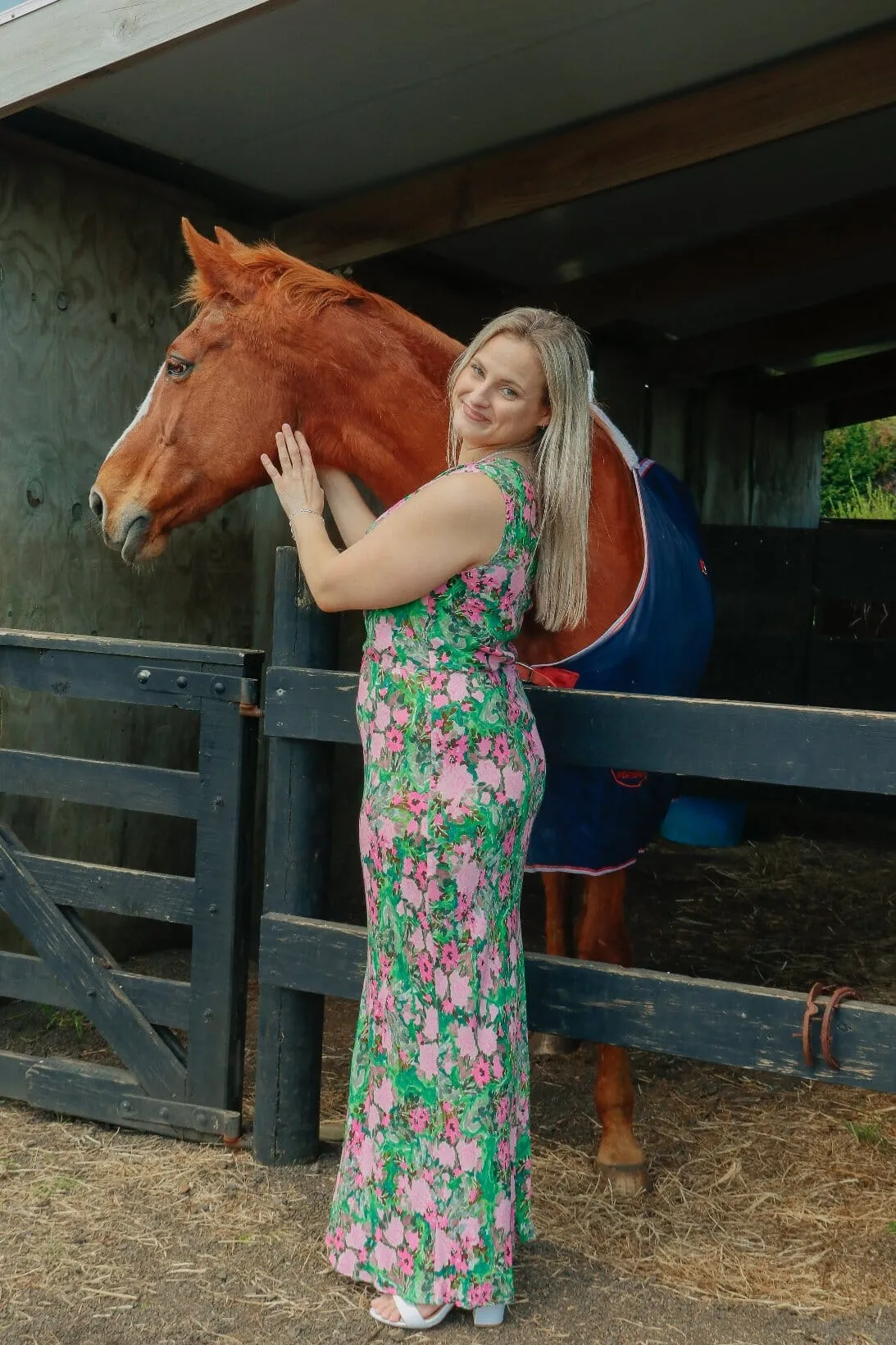 Melon Maxi Dress - Aurora Floral