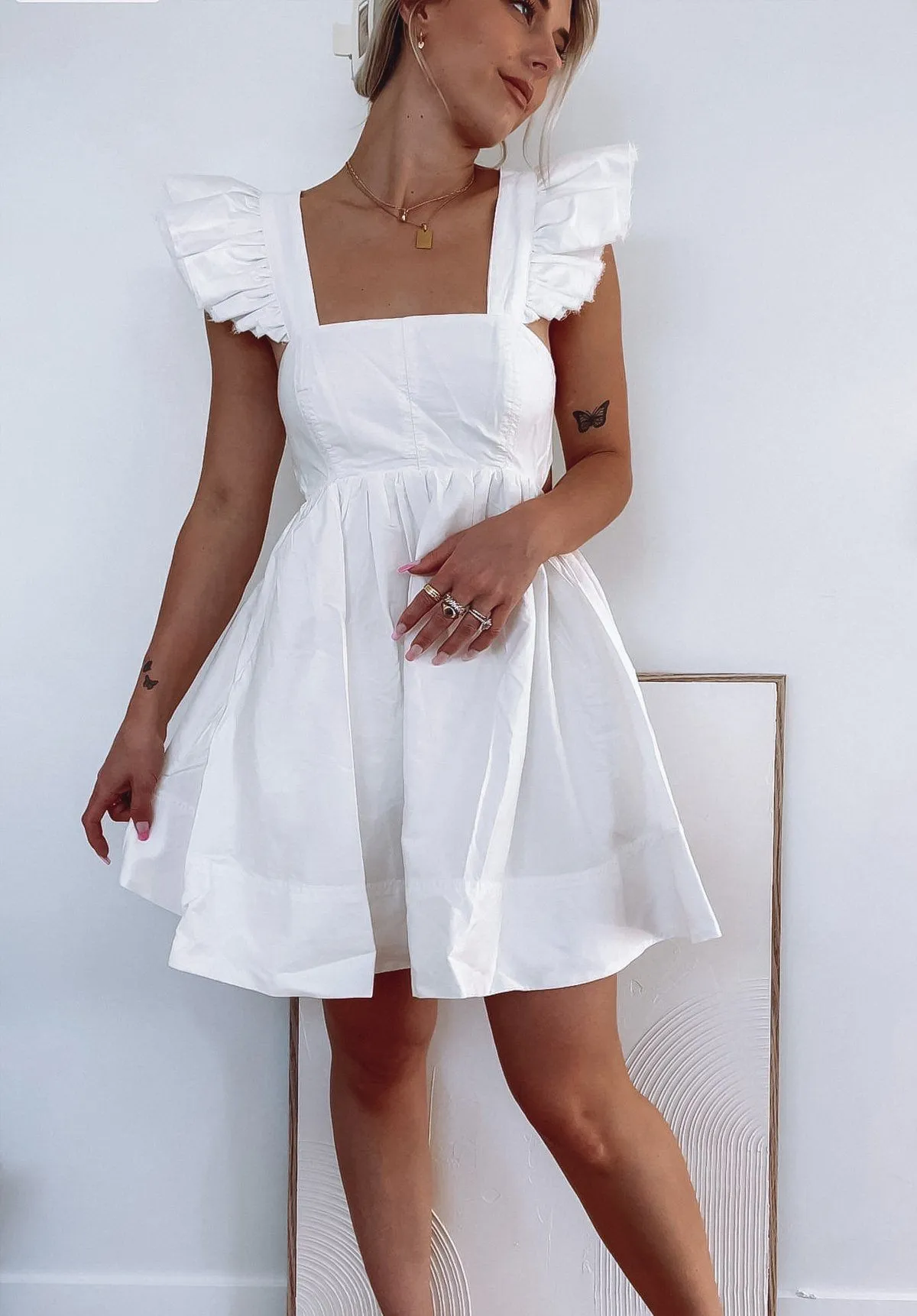 Midsummer Mini Dress - Ivory