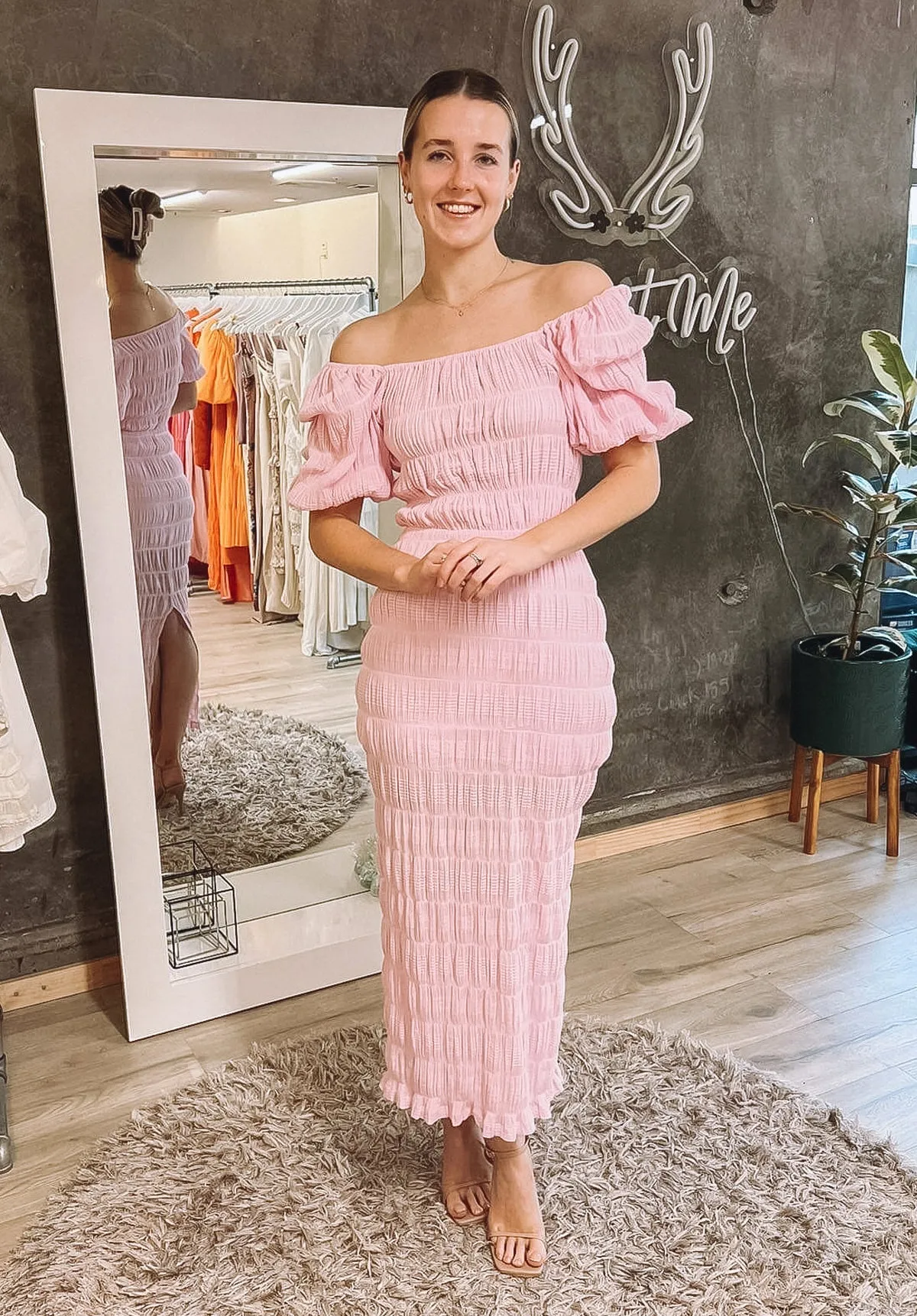 Mirella Puff Sleeve - Pink