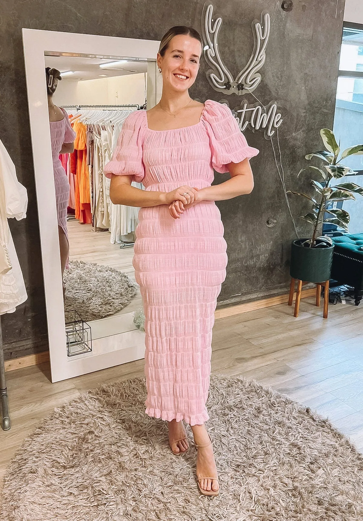 Mirella Puff Sleeve - Pink