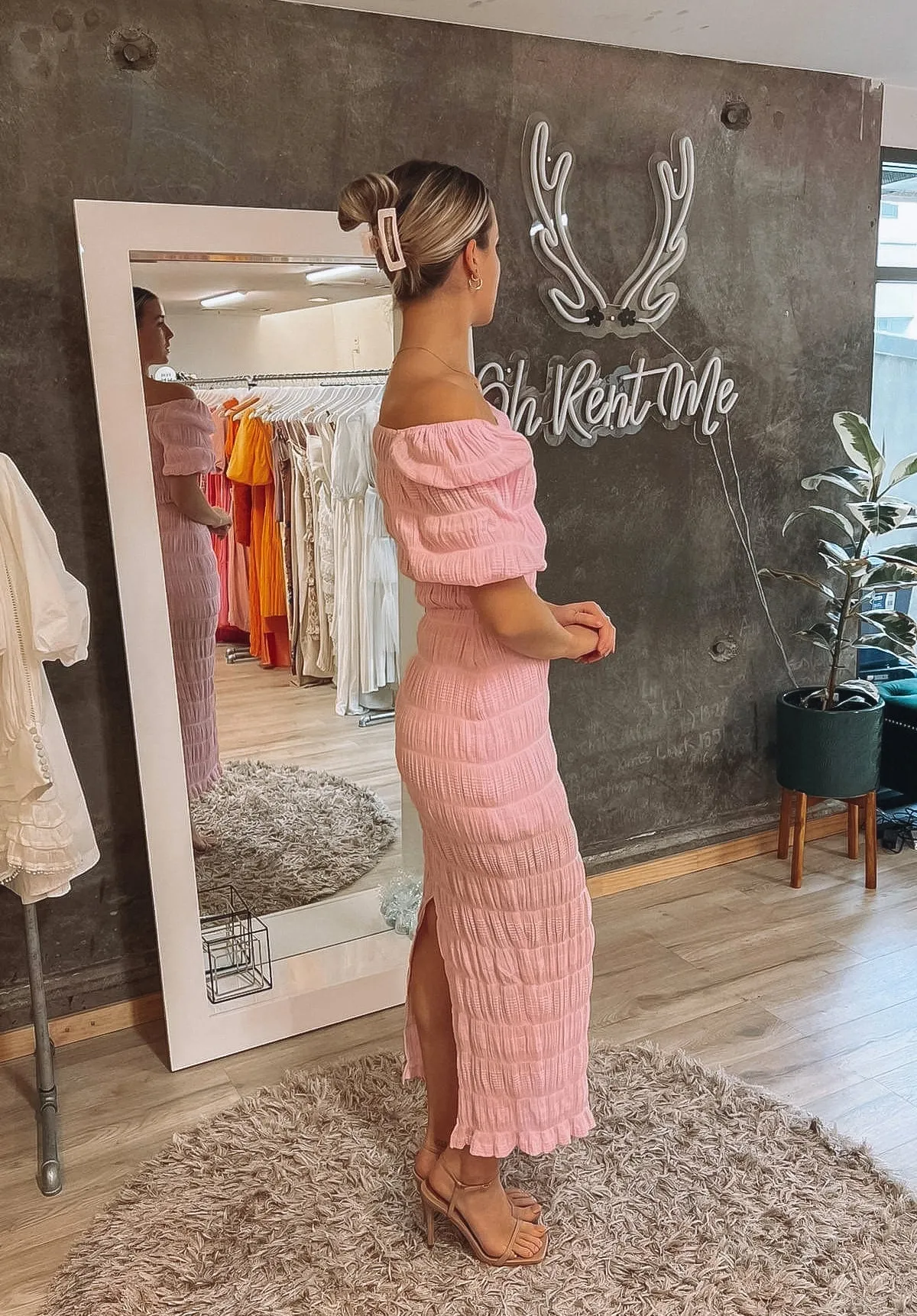 Mirella Puff Sleeve - Pink