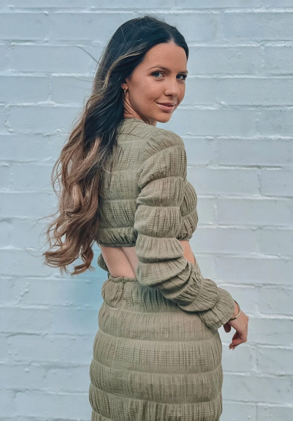 Mirella Ring Dress - Sage