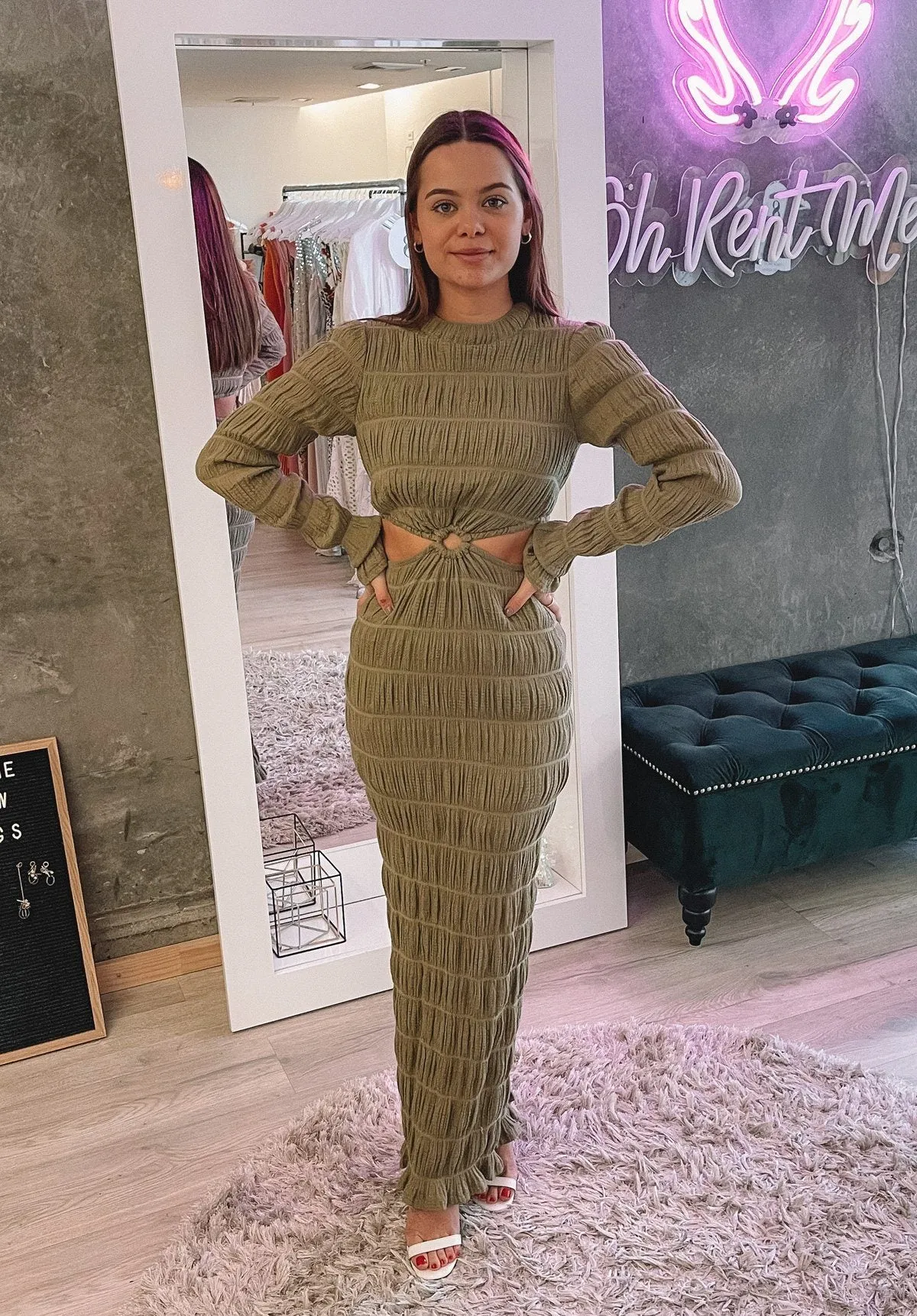 Mirella Ring Dress - Sage