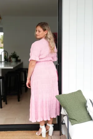 Mirella V-Neck Pink