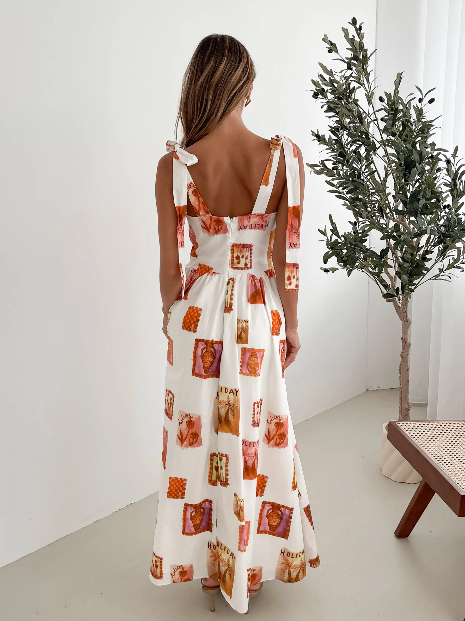 Miriah Dress - White Print