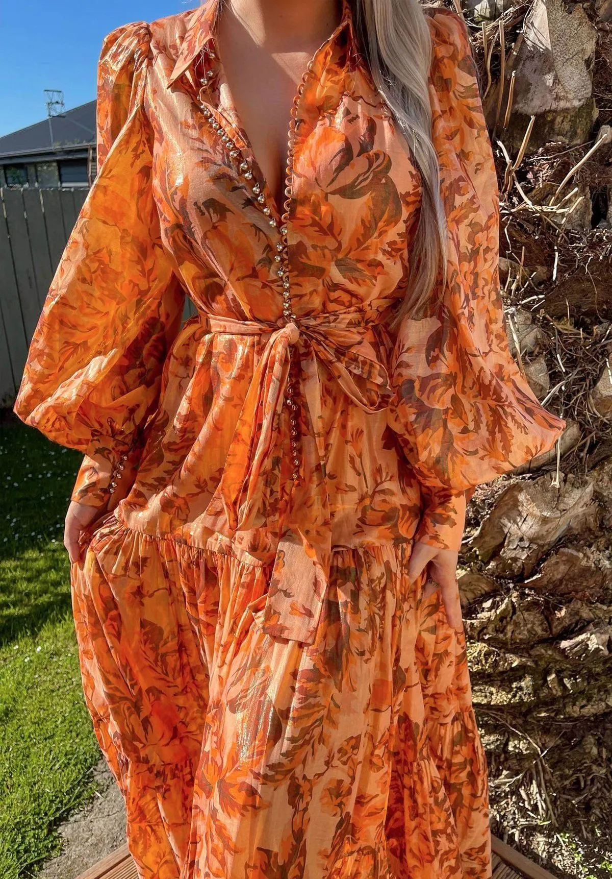 Naples Dress - Floral Shimmer