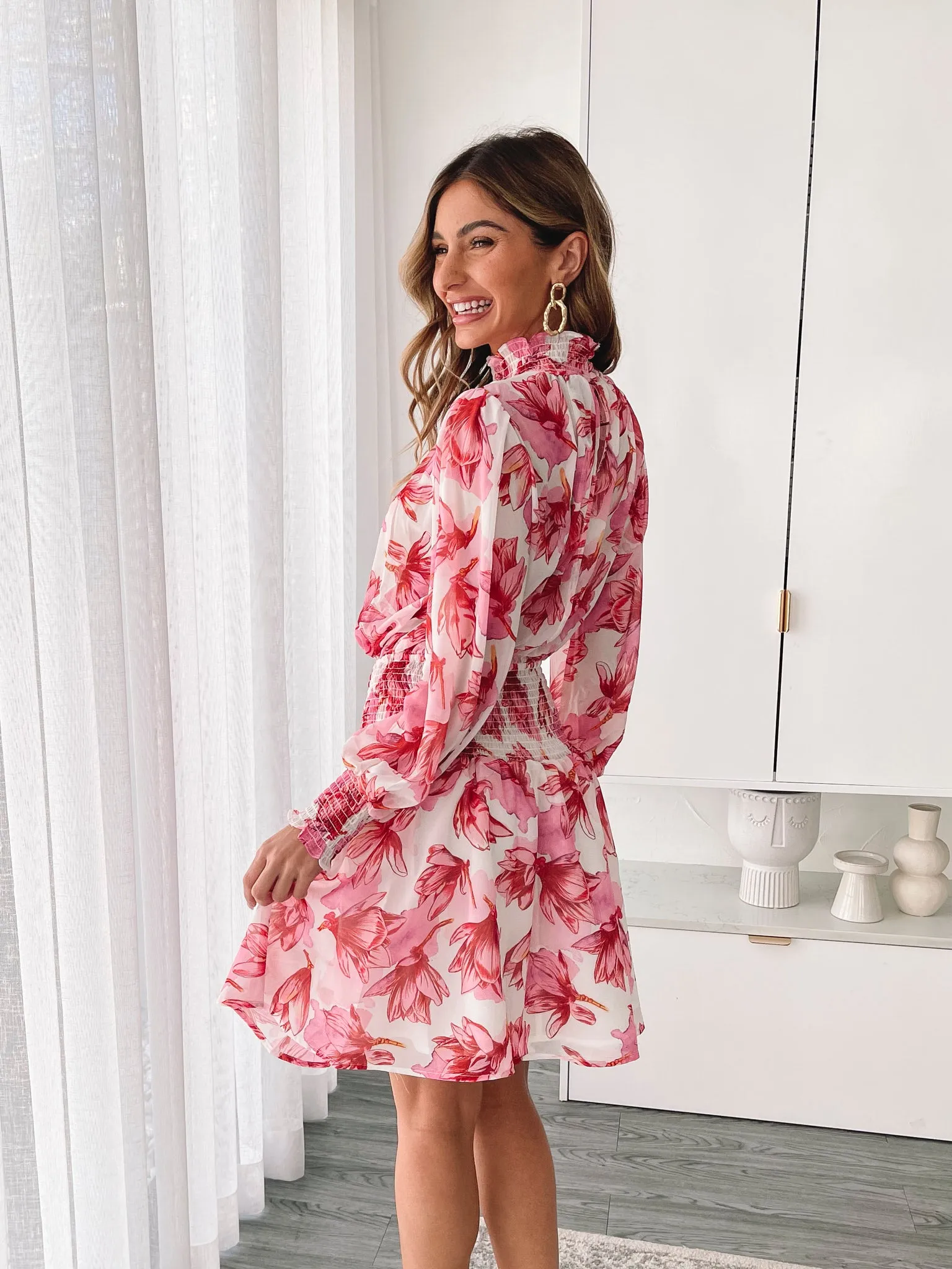 Neary Dress - Pink Floral