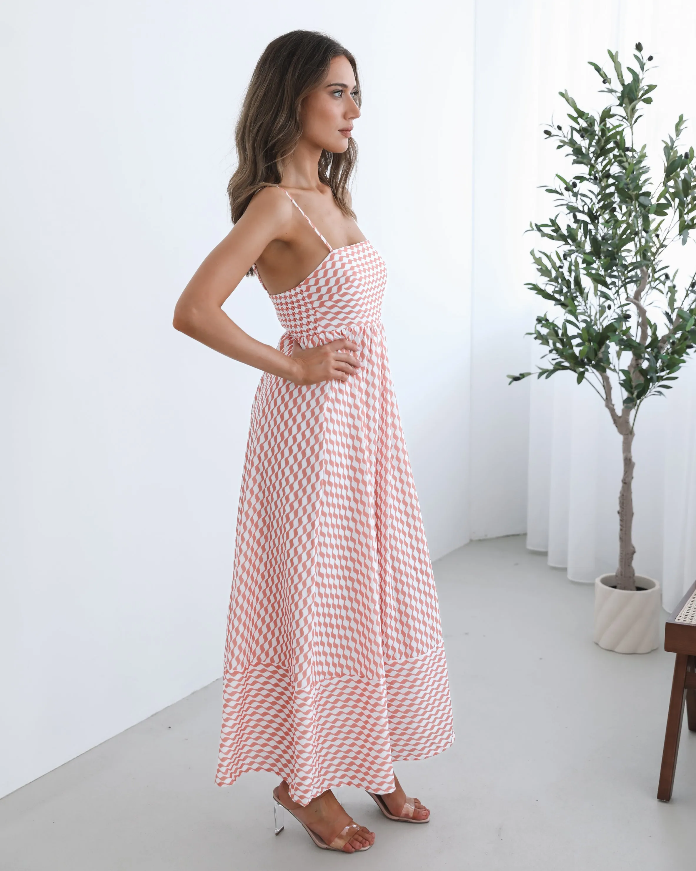 Nelani Dress - Orange Print