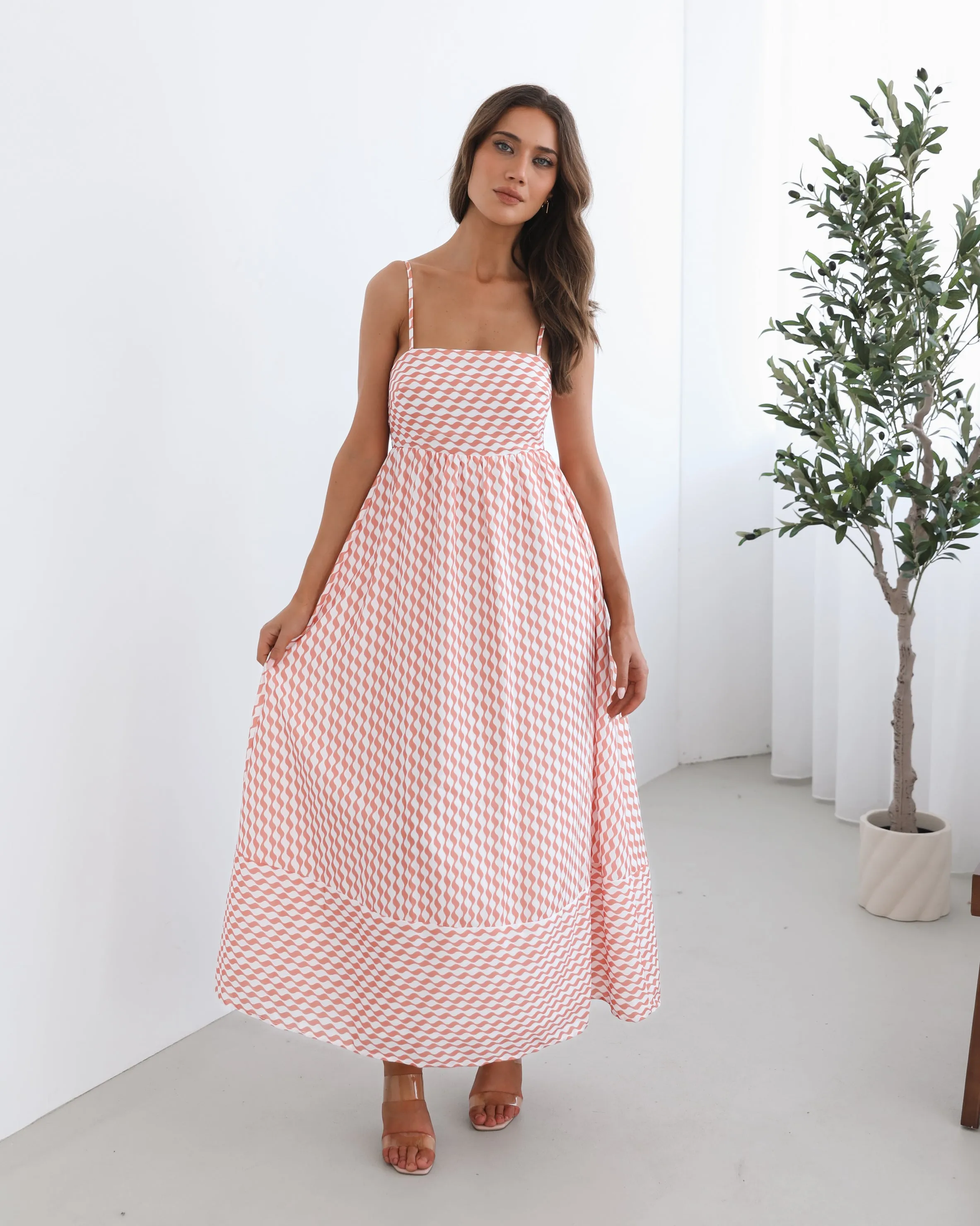 Nelani Dress - Orange Print