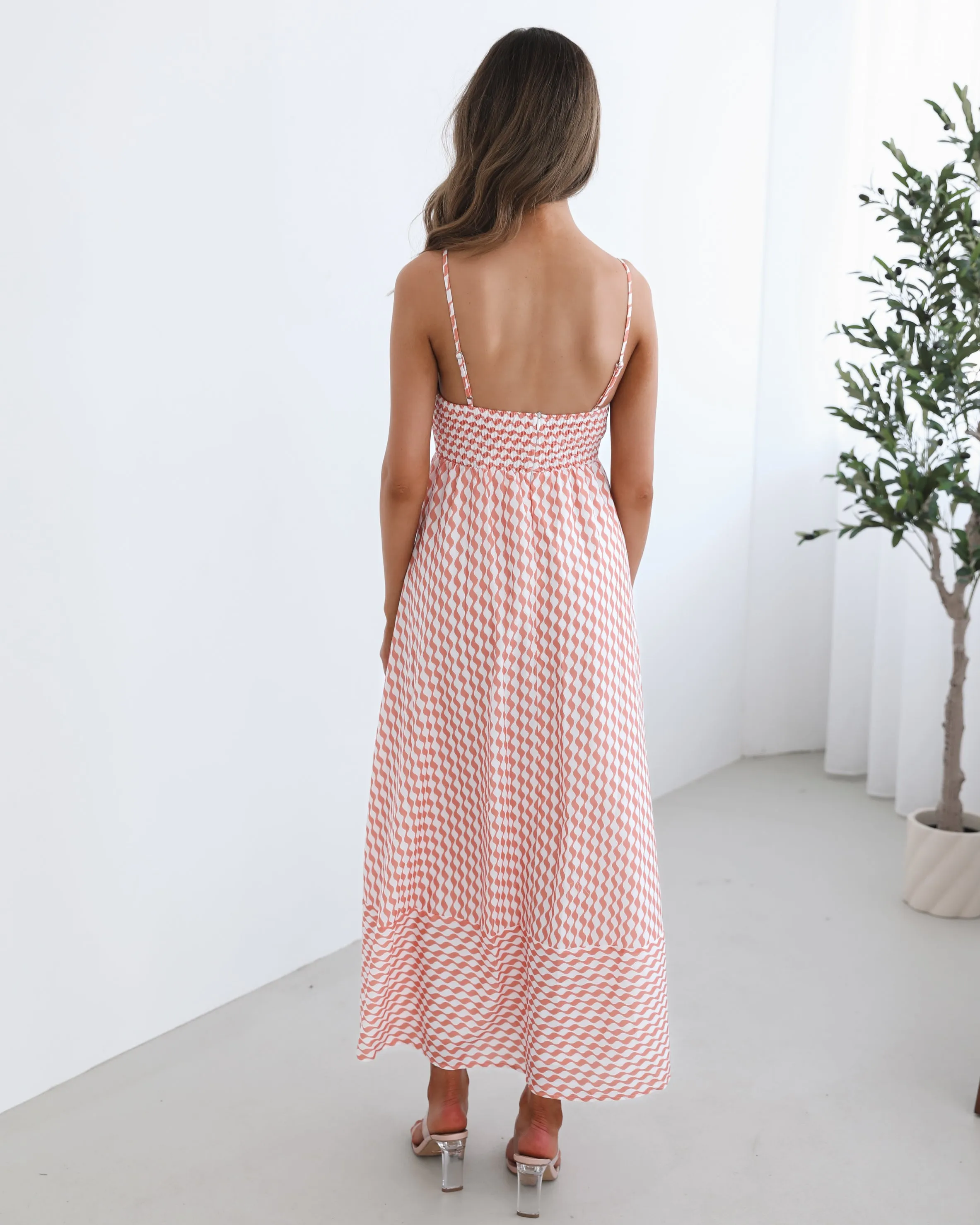Nelani Dress - Orange Print