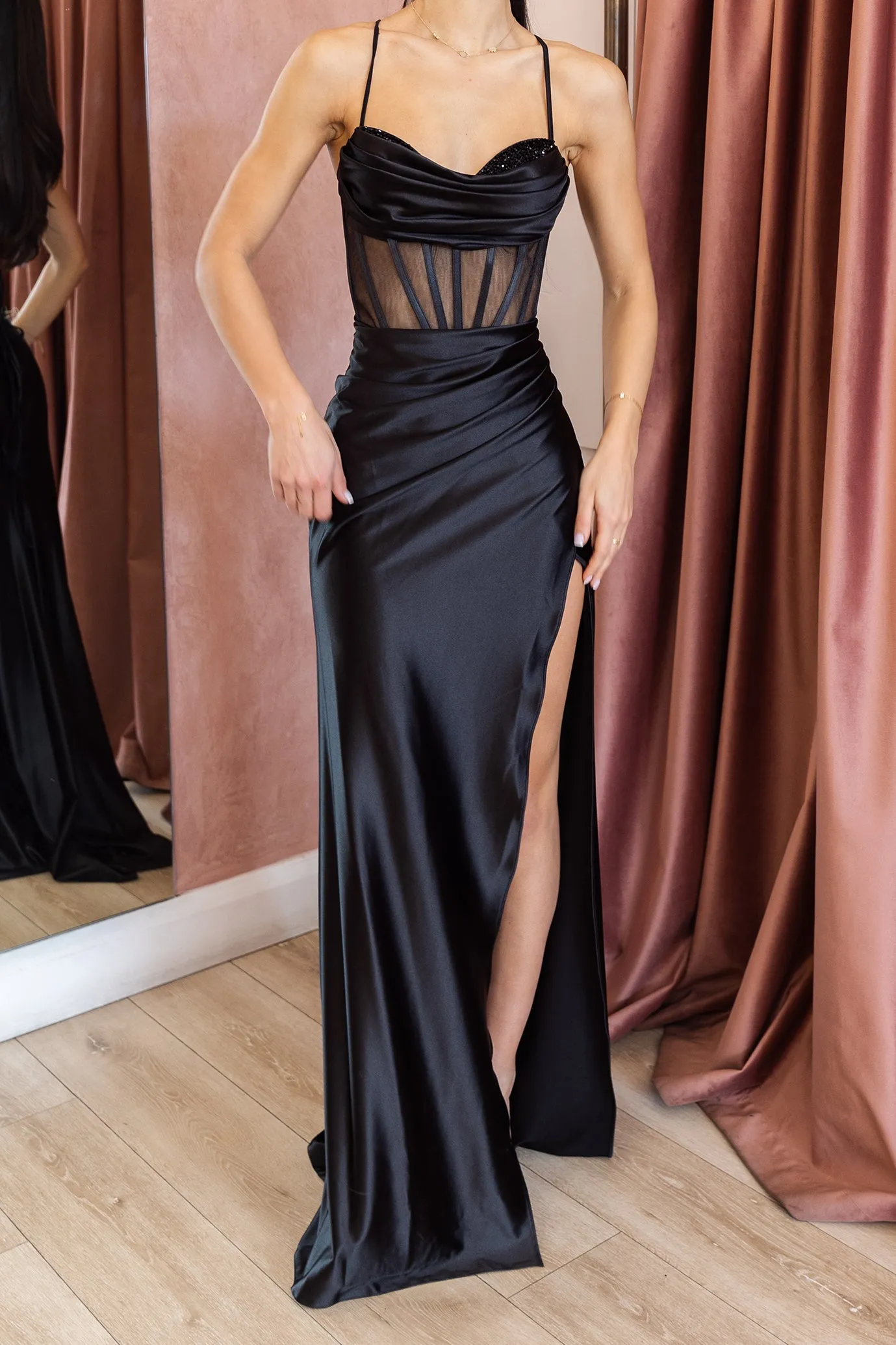 Neptune Gown Gown Black by HSH