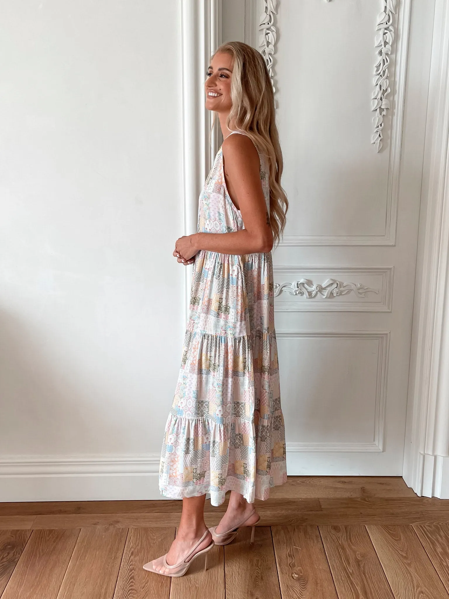Nyxie Dress - Pink Print