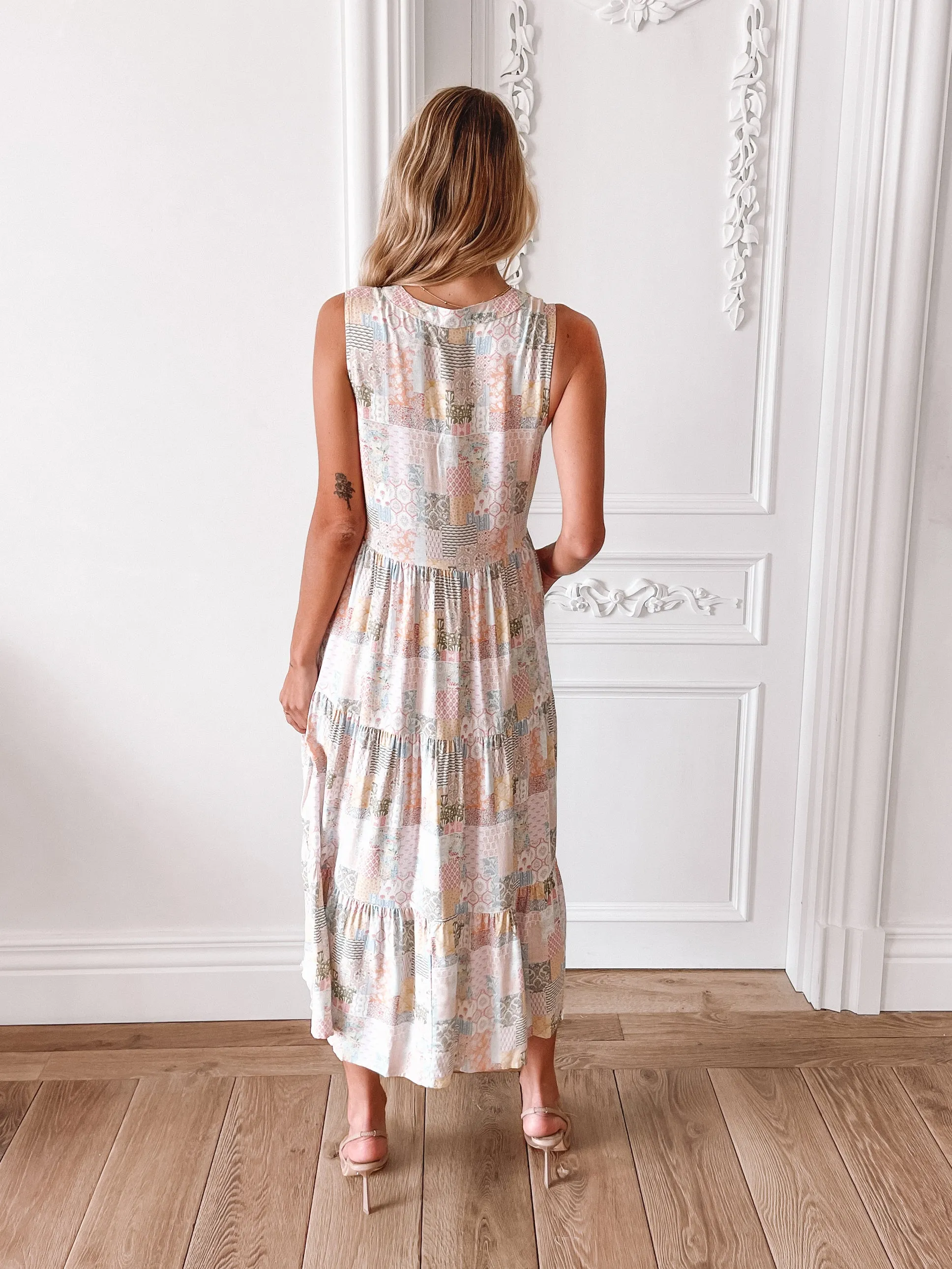 Nyxie Dress - Pink Print