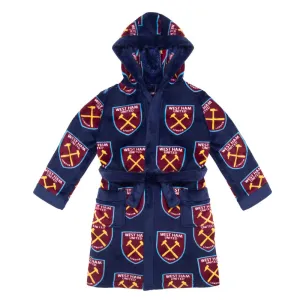 Official West Ham United FC Boys Dressing Gown