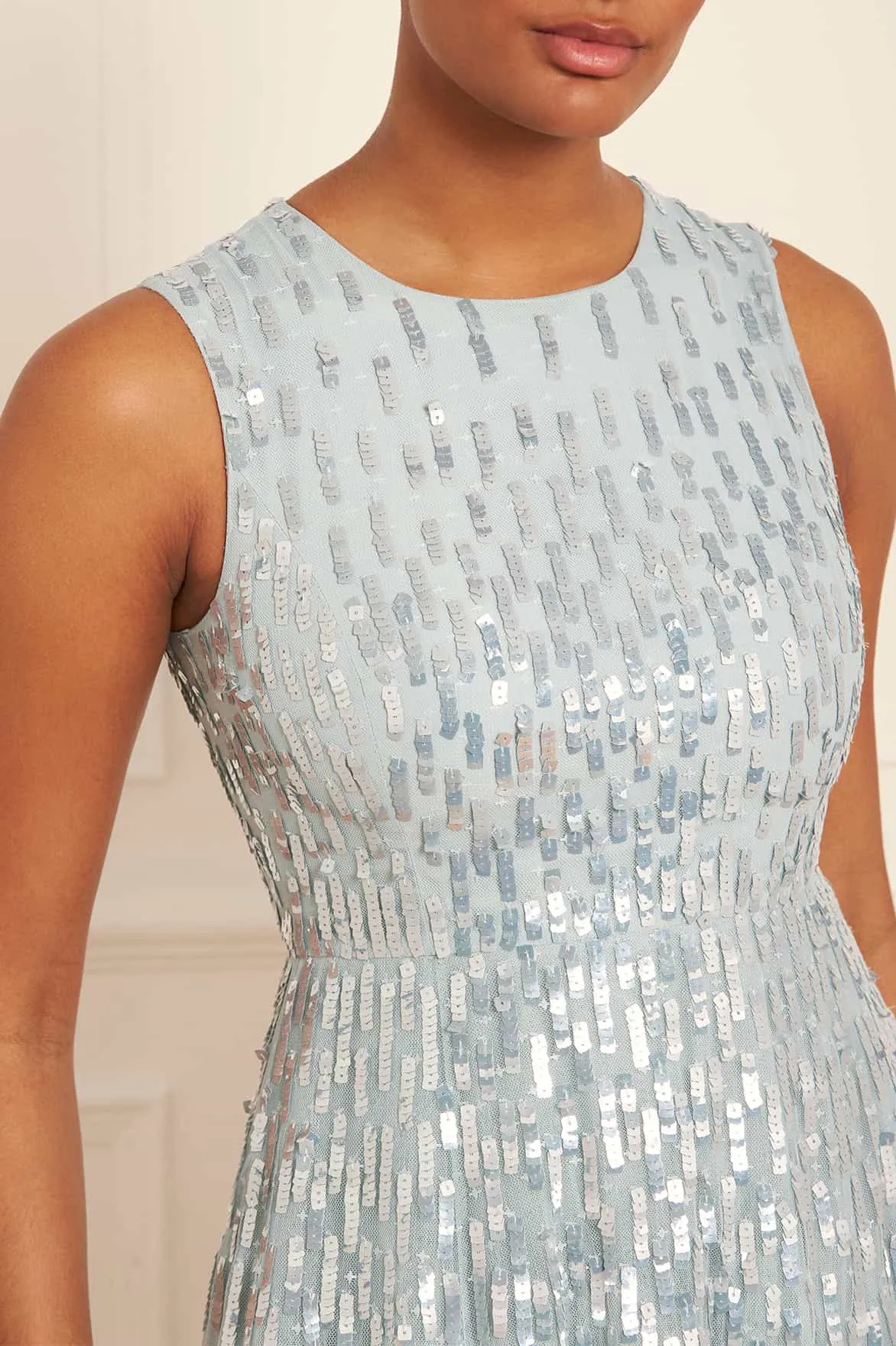 Premium Quality Sequin Dash Cape Ankle Gown NEEDLE THREAD  Almost Gone!