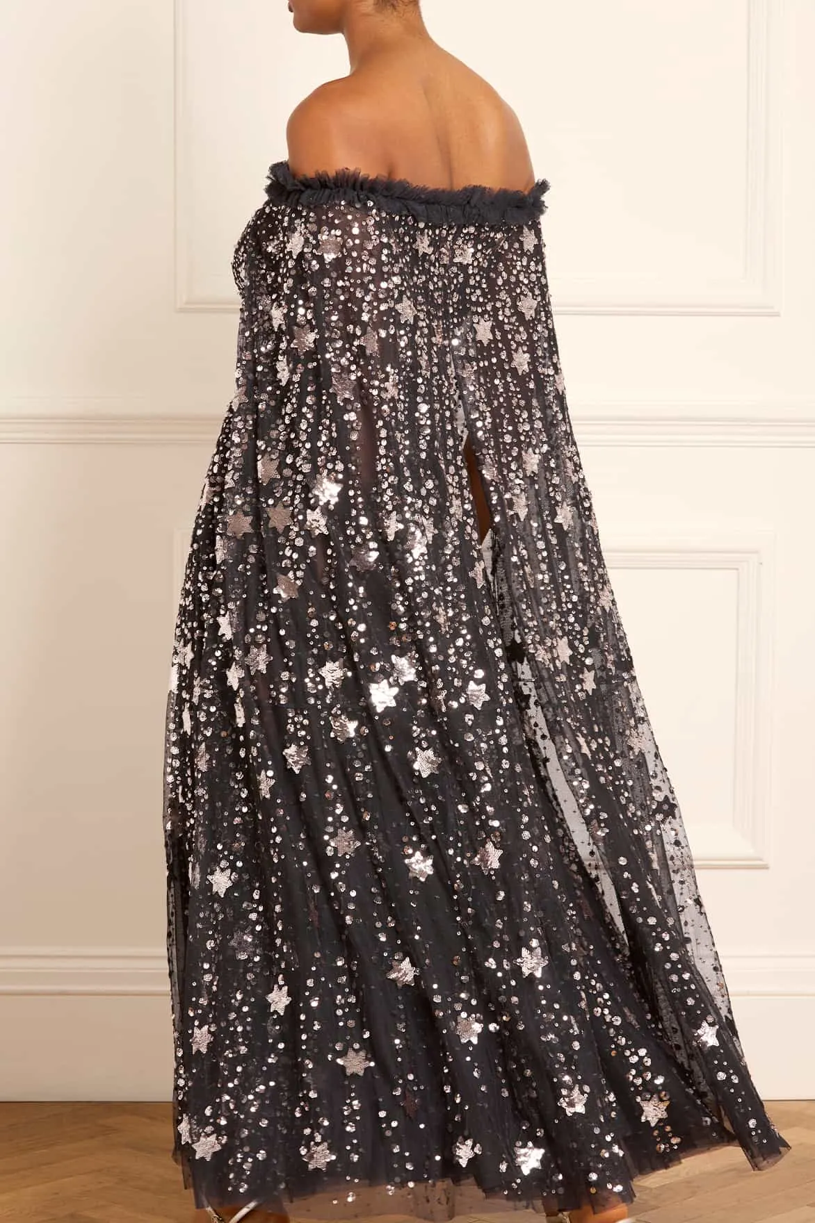 Premium Quality Shooting Stars Cape Ankle Gown NEEDLE THREAD  Almost Gone!