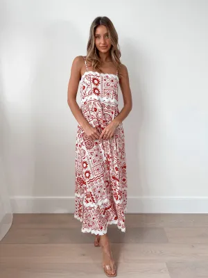 Raylynn Dress - Red Print