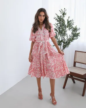 Reign Dress - Pink Print