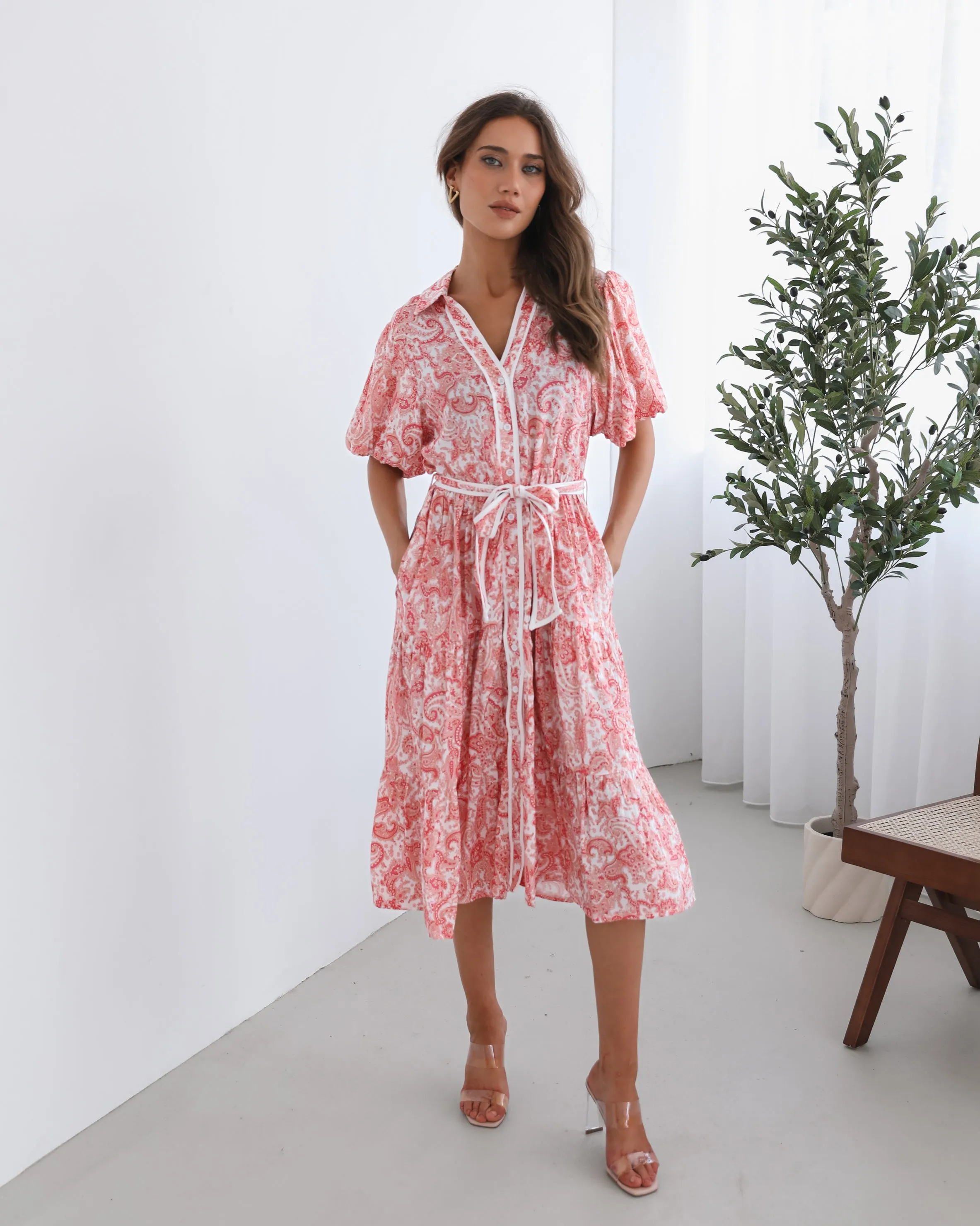 Reign Dress - Pink Print