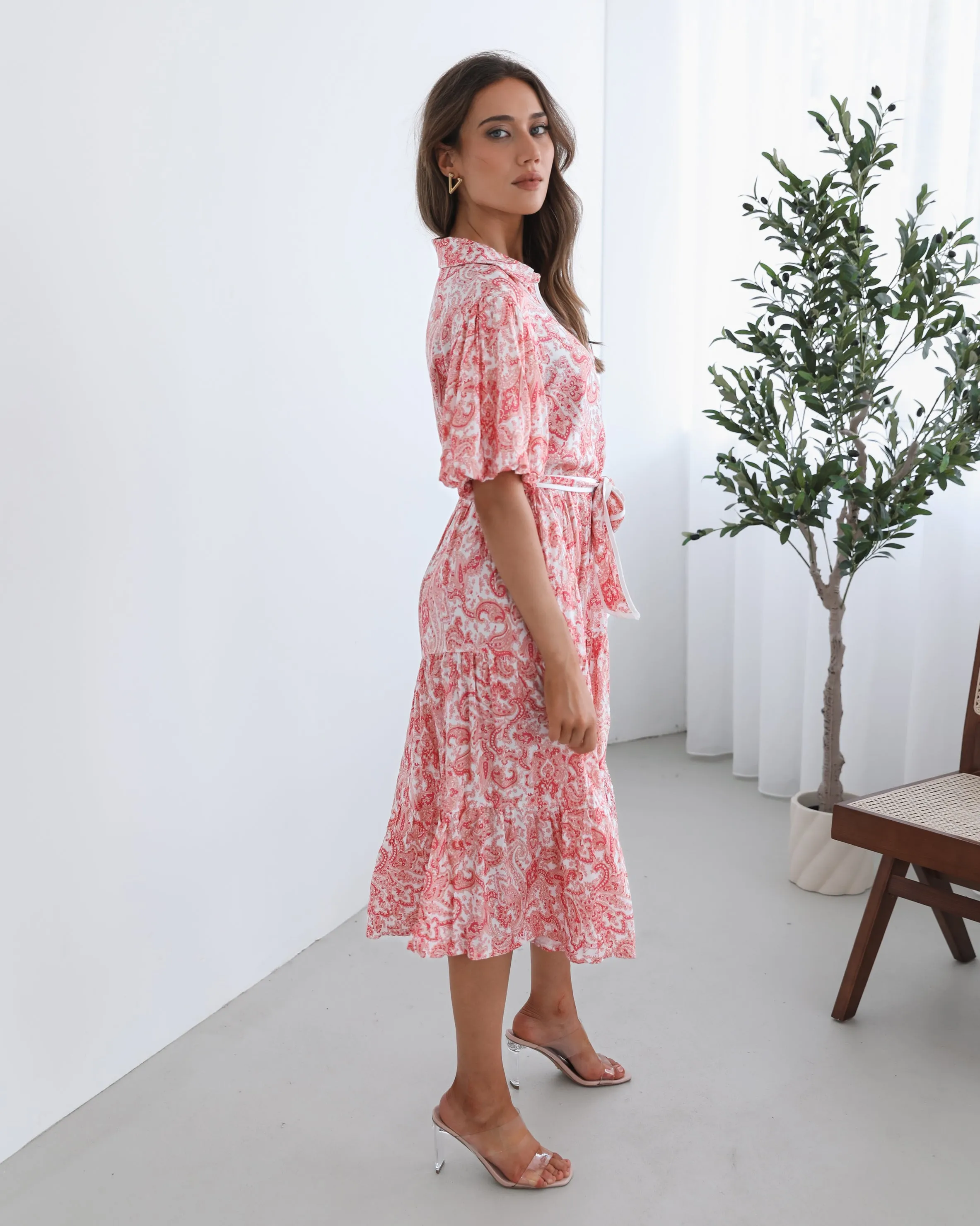 Reign Dress - Pink Print