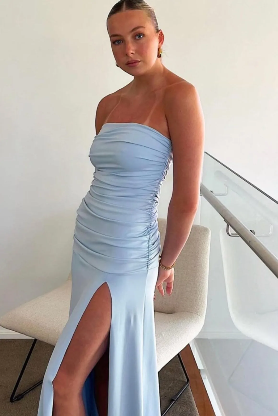 Remi Dress - Ice Blue