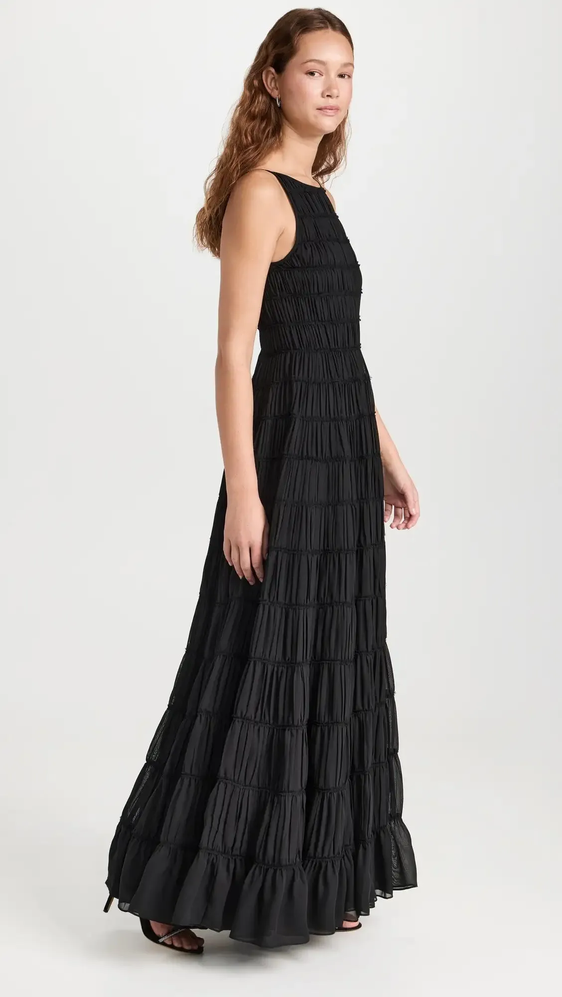 Rosewood Ruched Gown - Black