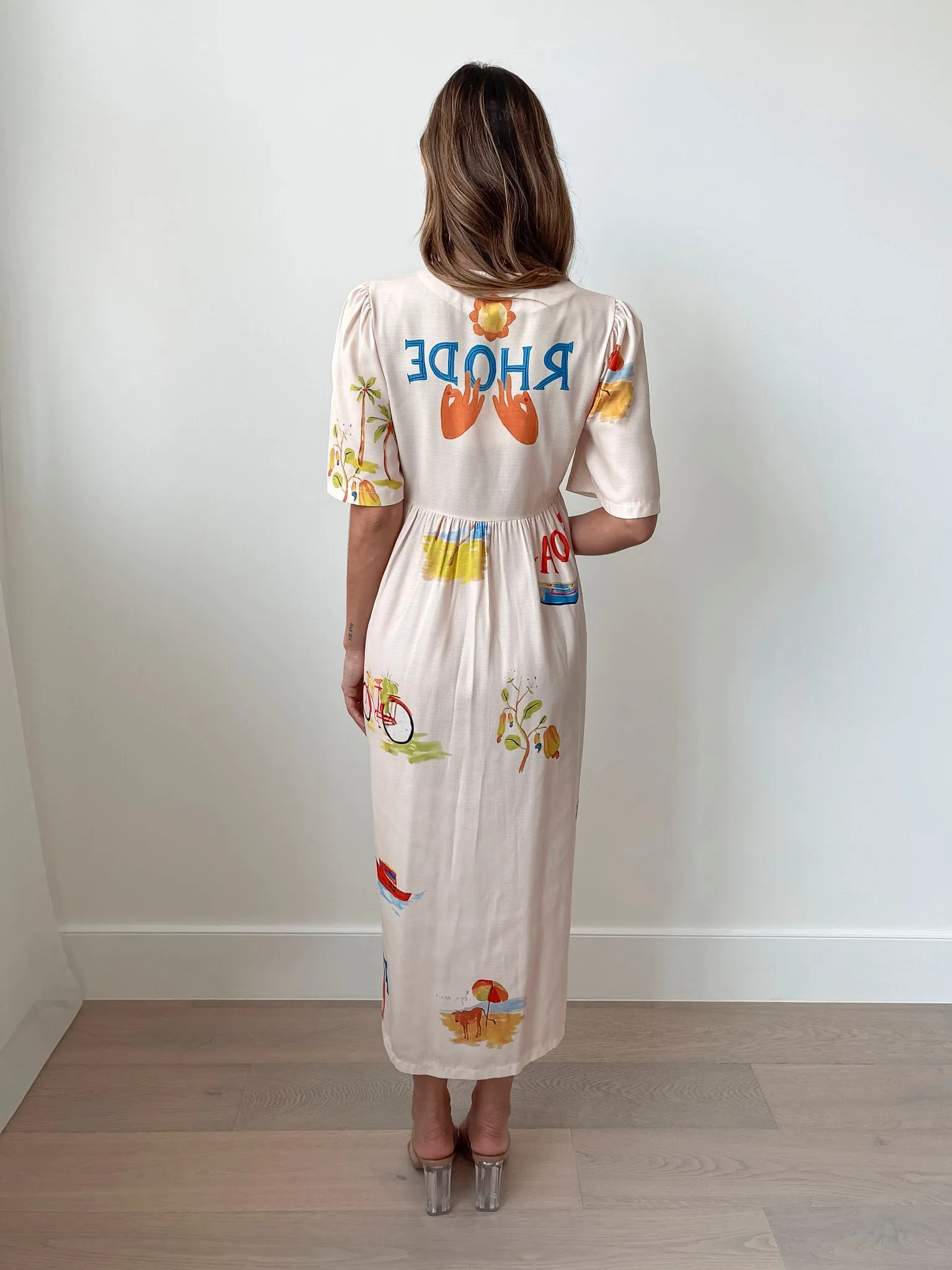 Rozellia Dress - Cream Print