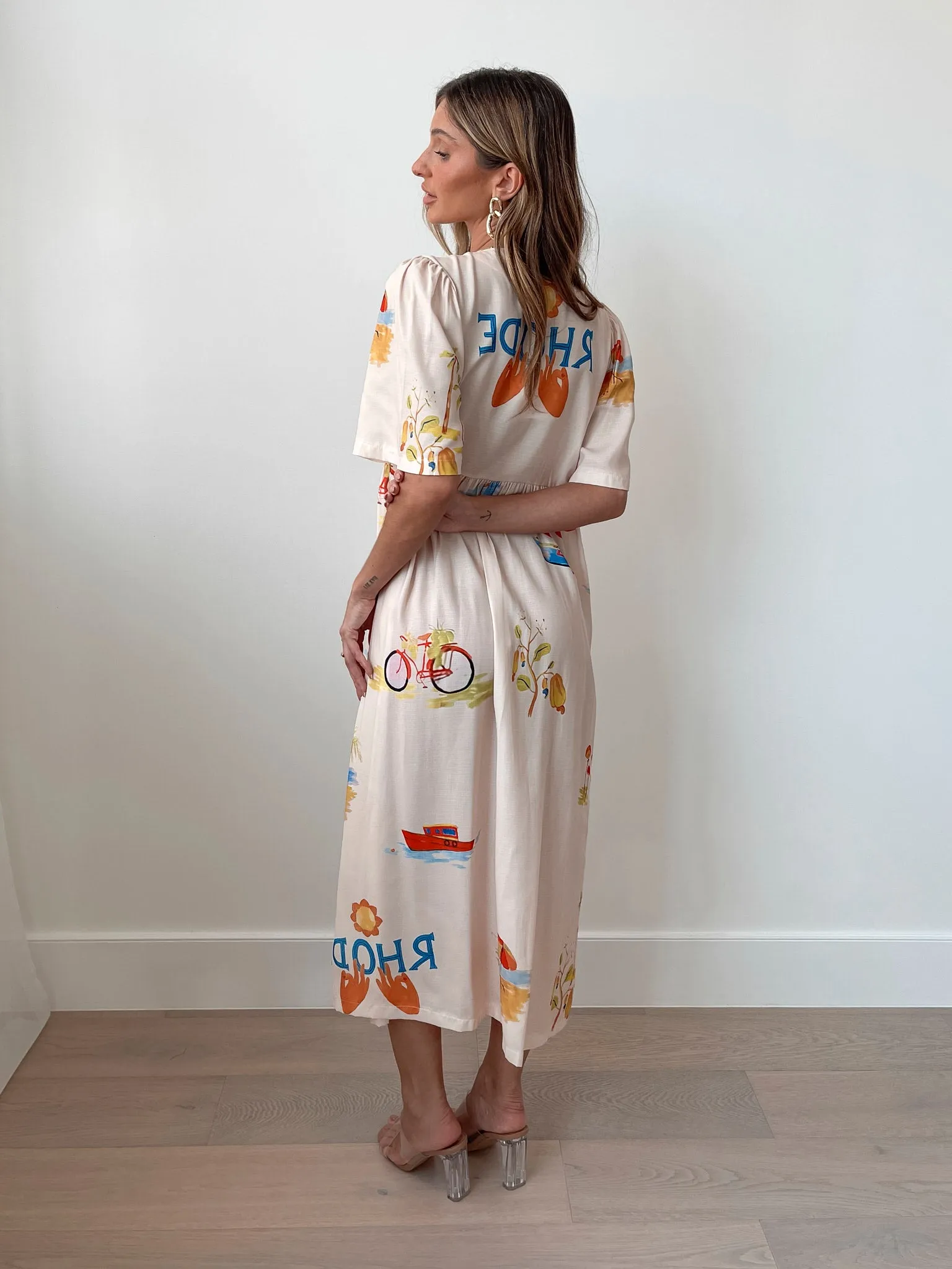Rozellia Dress - Cream Print