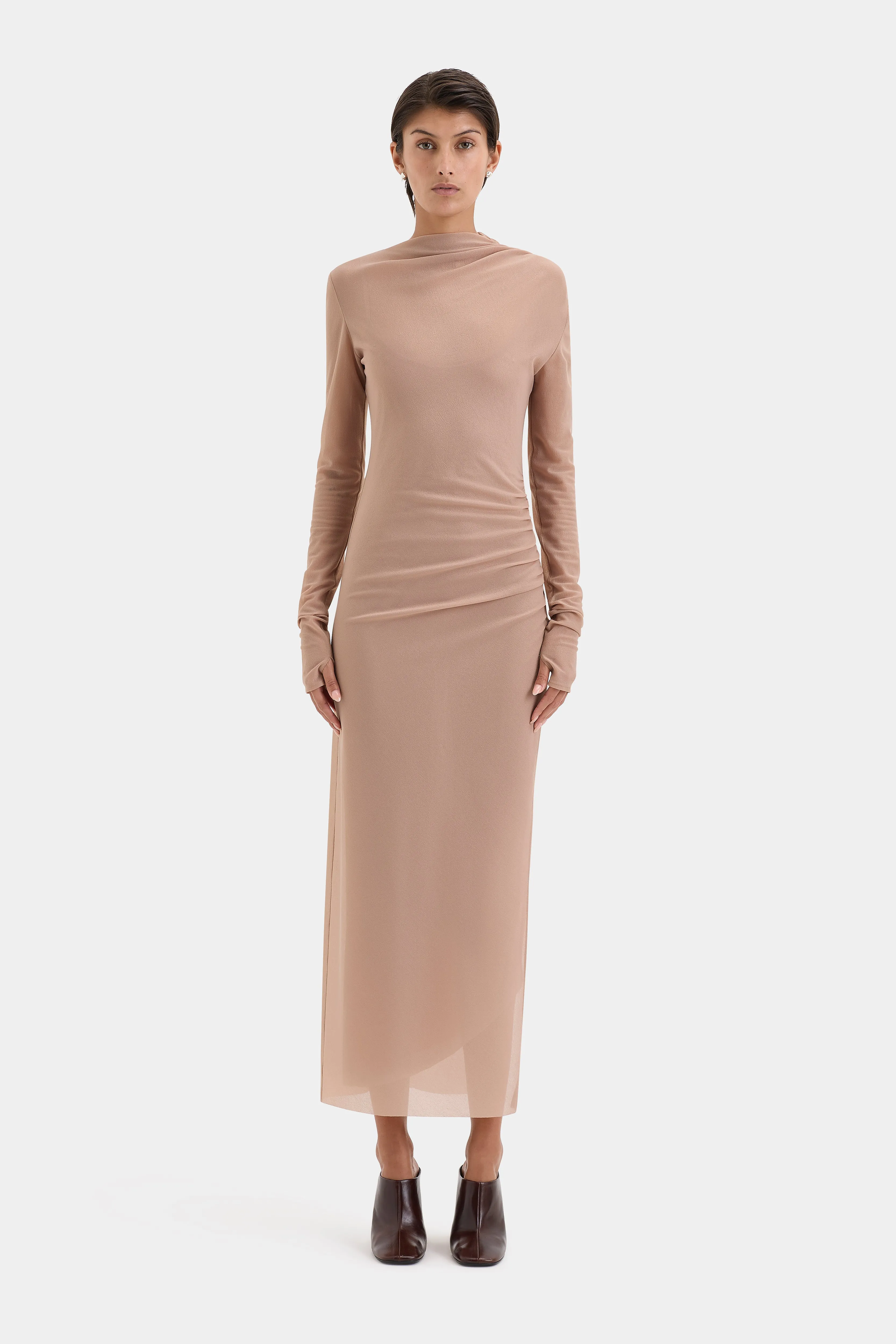 Ruby Draped Gown SIR