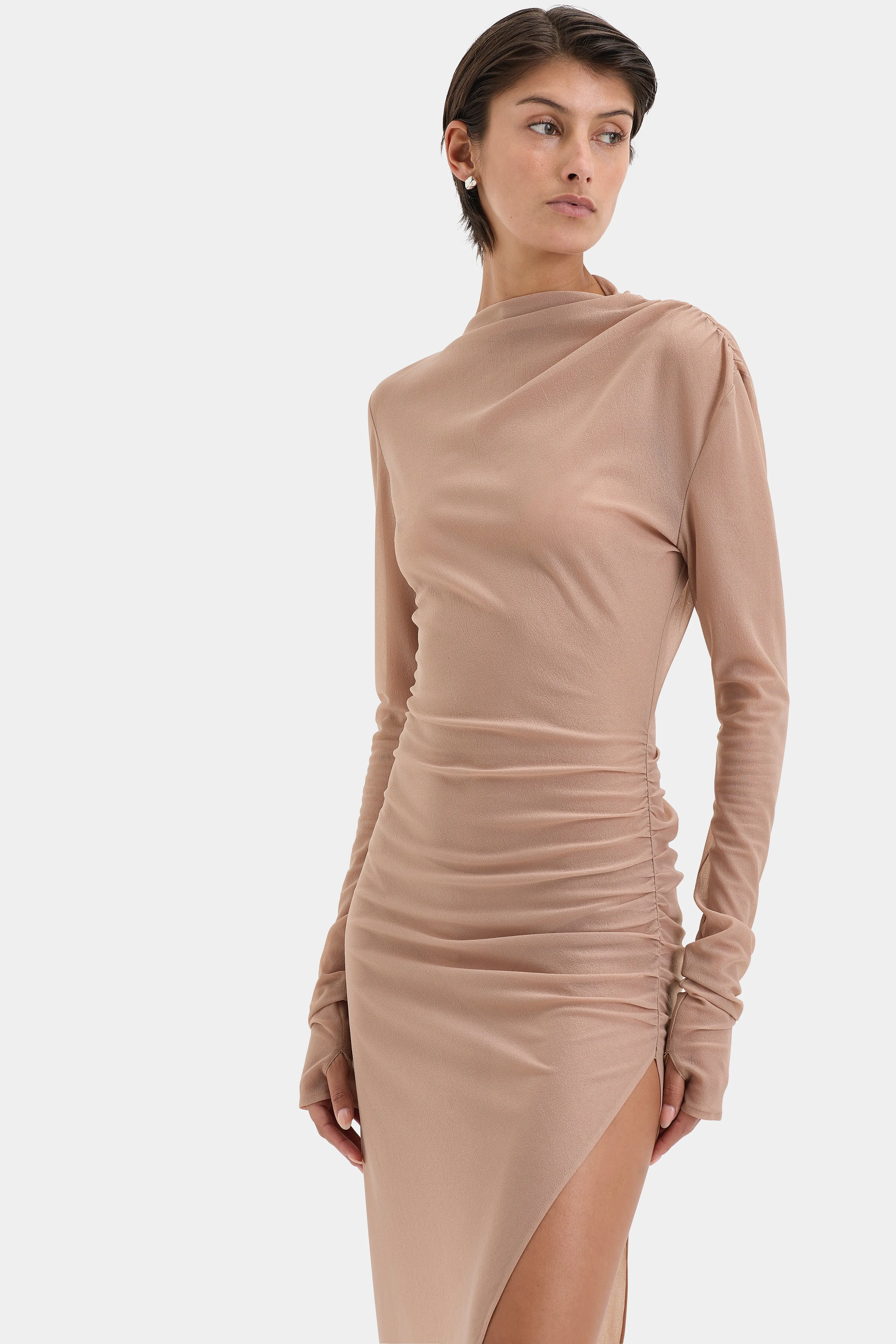 Ruby Draped Gown SIR