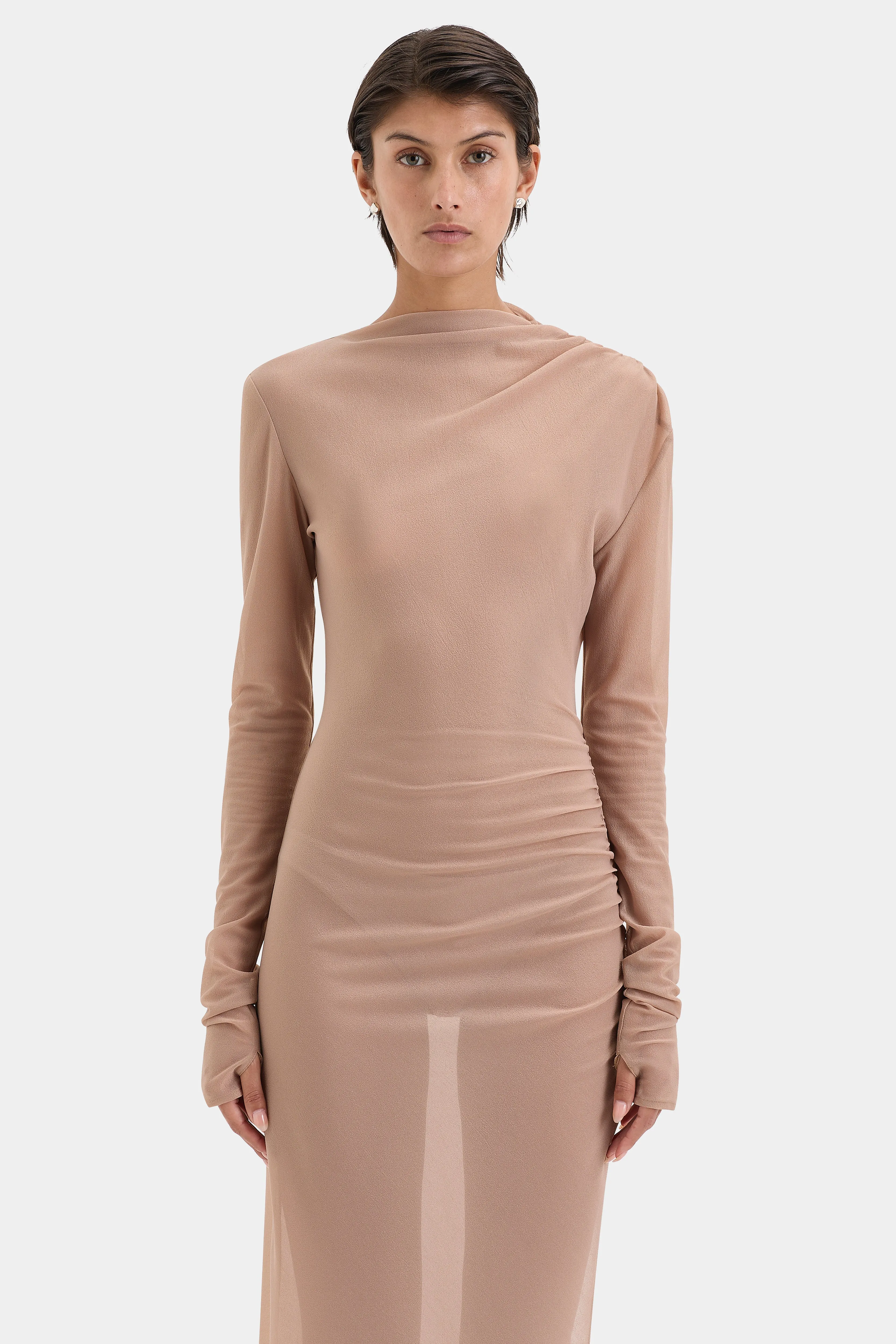 Ruby Draped Gown SIR