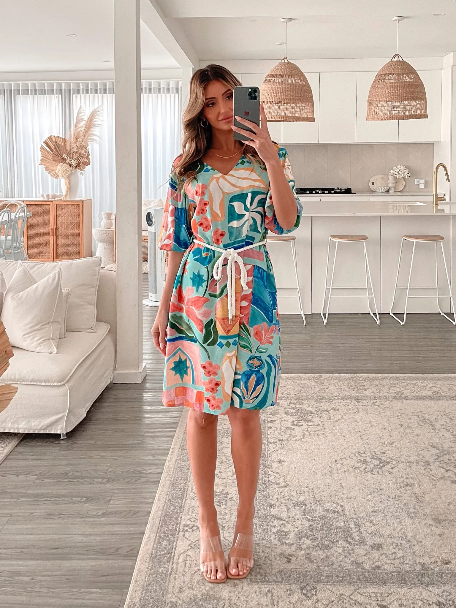 Safa Dress - Multi Print