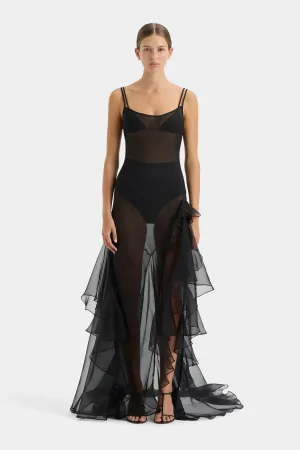 Sage Flounce Gown SIR