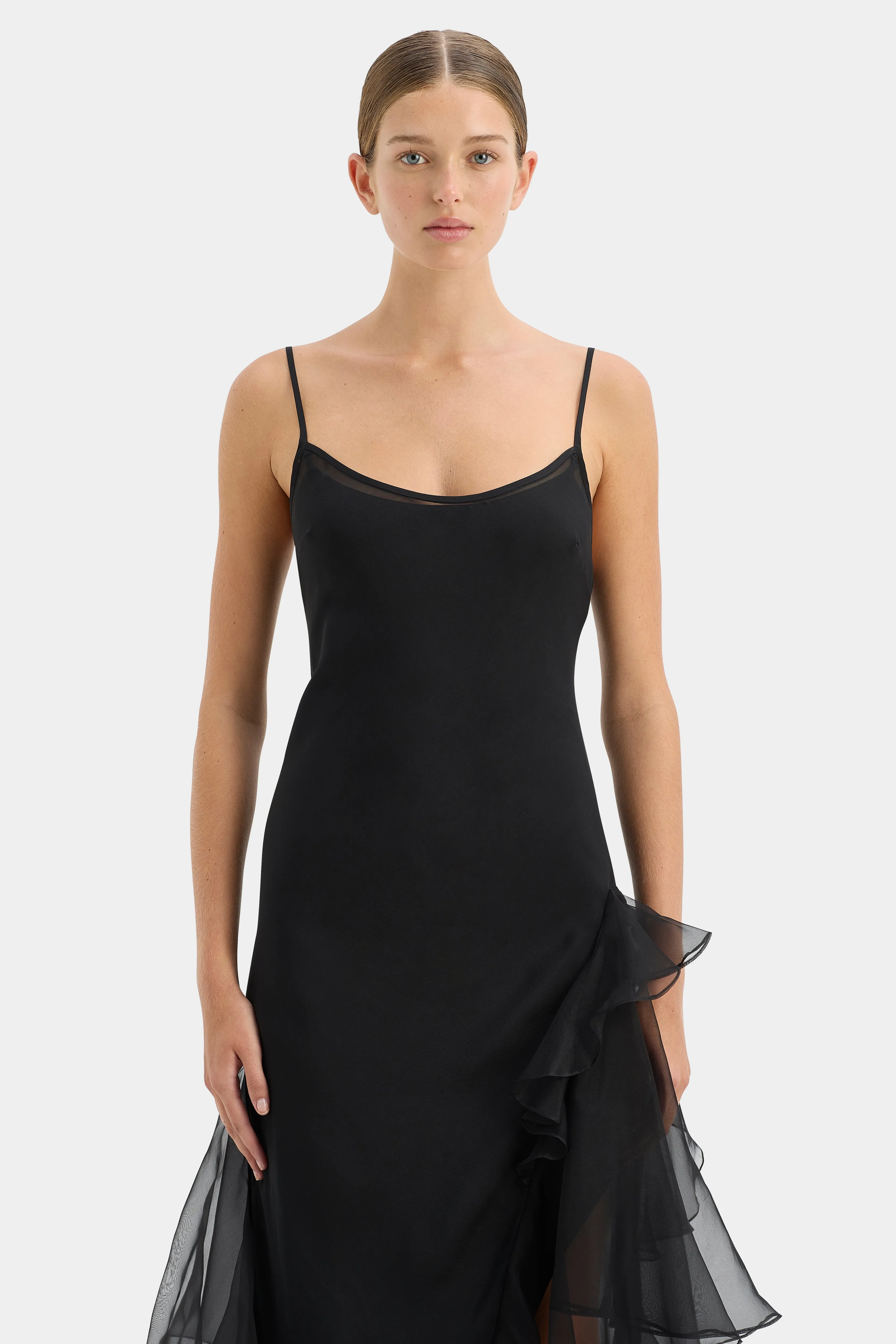 Sage Flounce Gown SIR