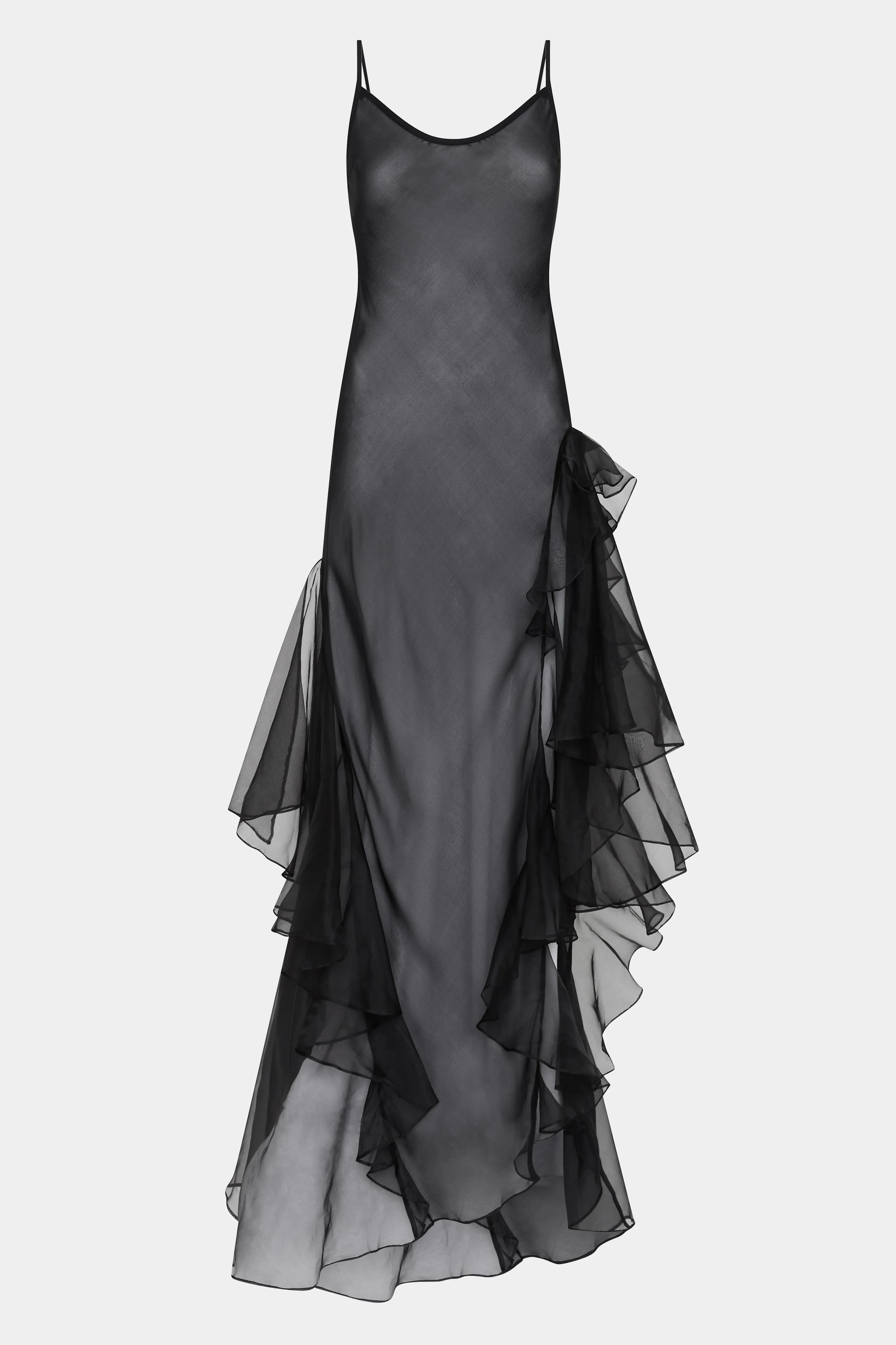 Sage Flounce Gown SIR