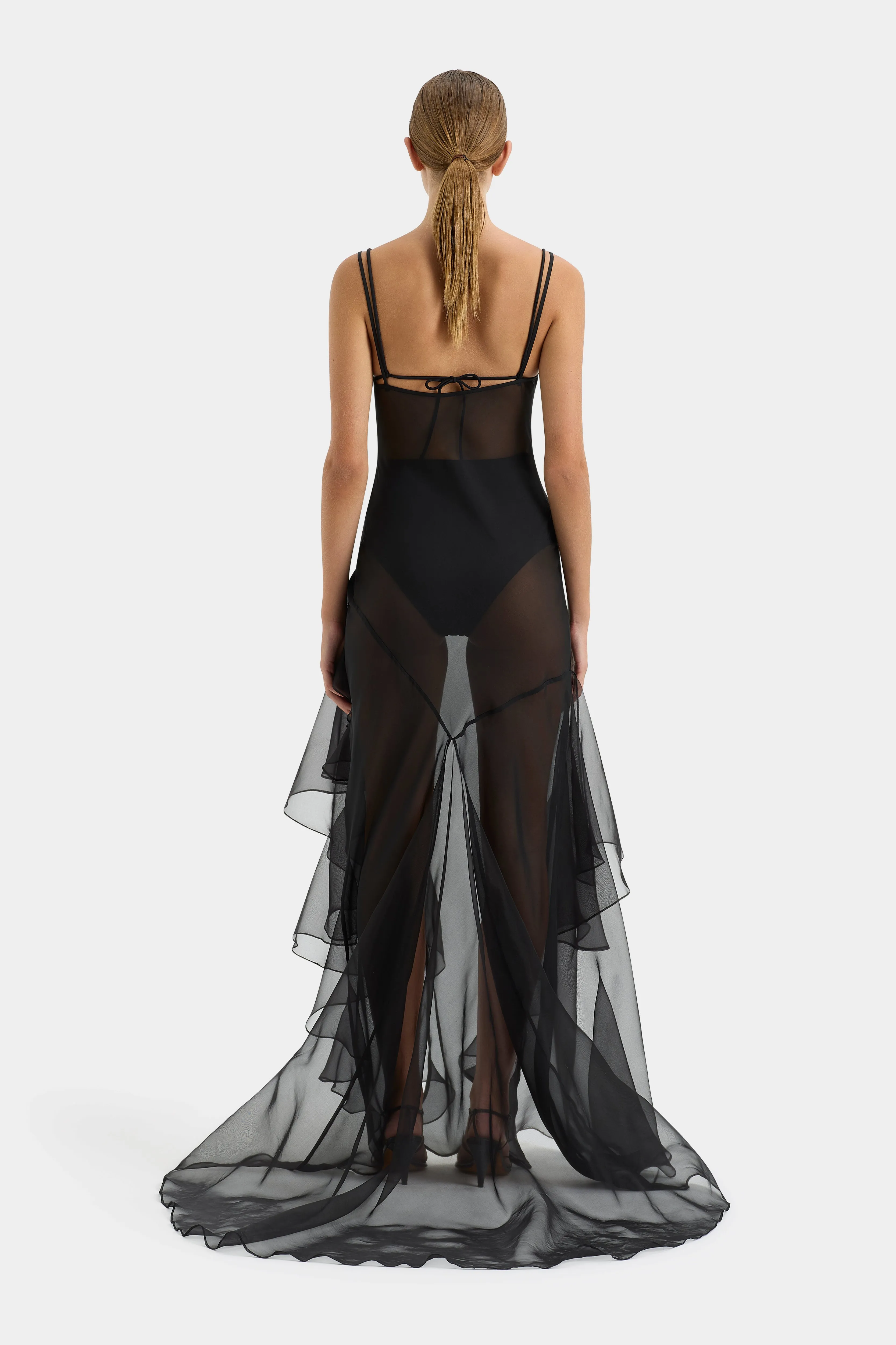 Sage Flounce Gown SIR