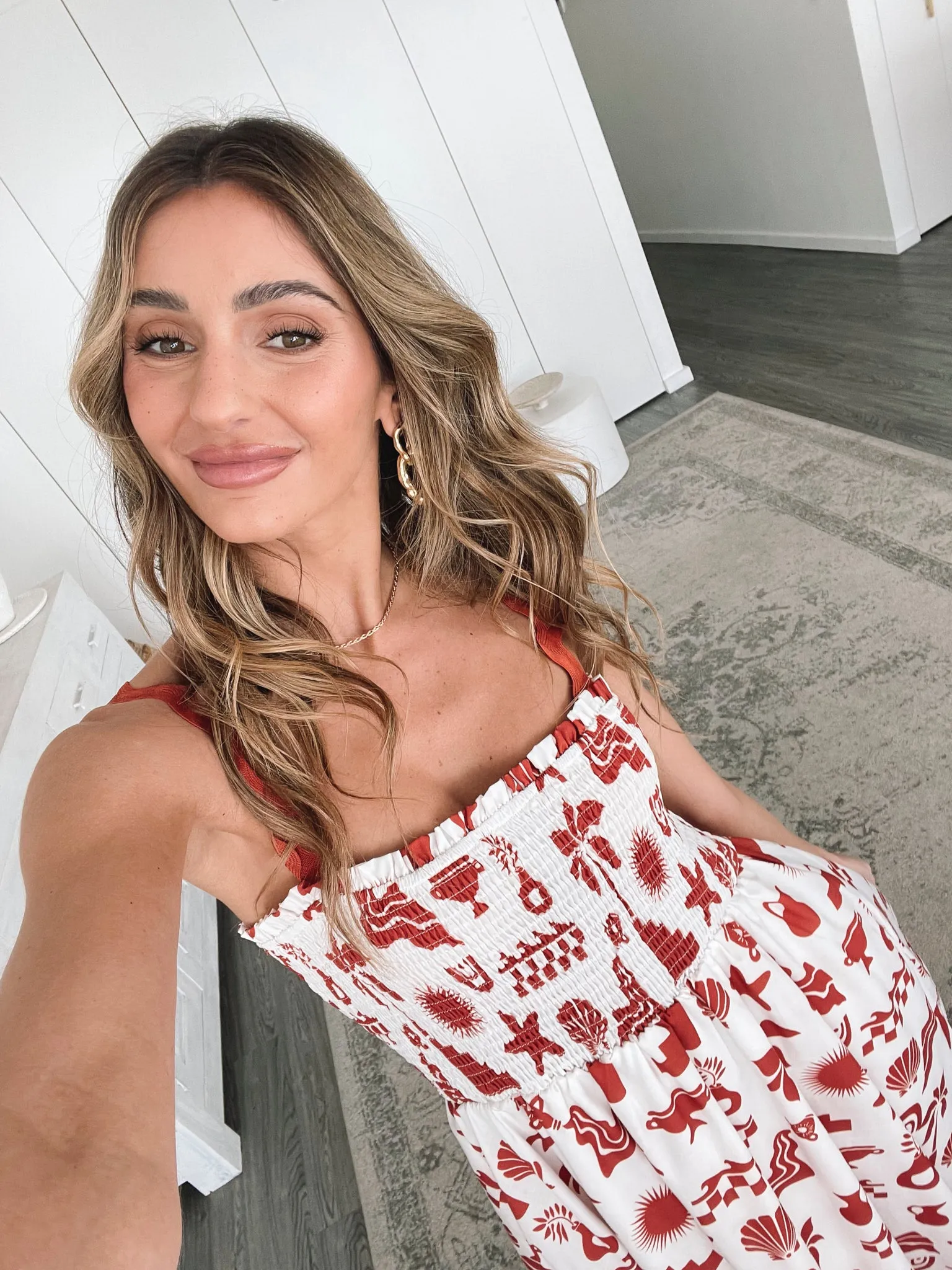 Salika Dress - White Print