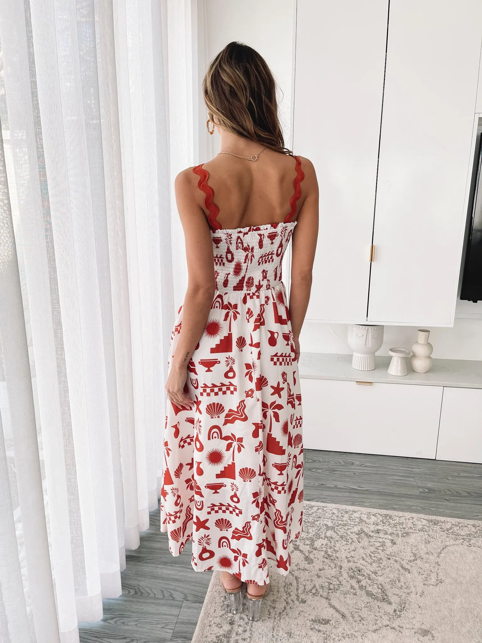 Salika Dress - White Print