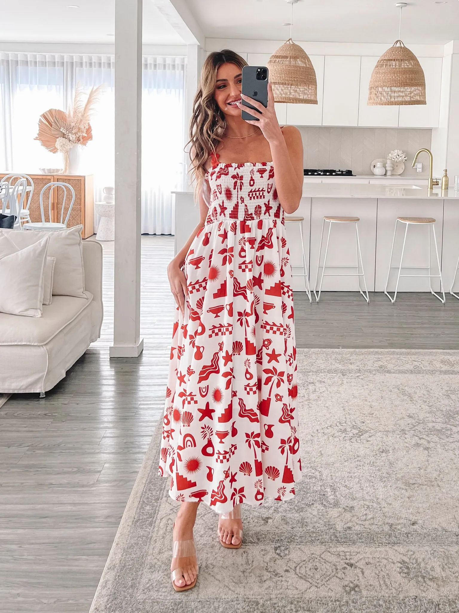 Salika Dress - White Print