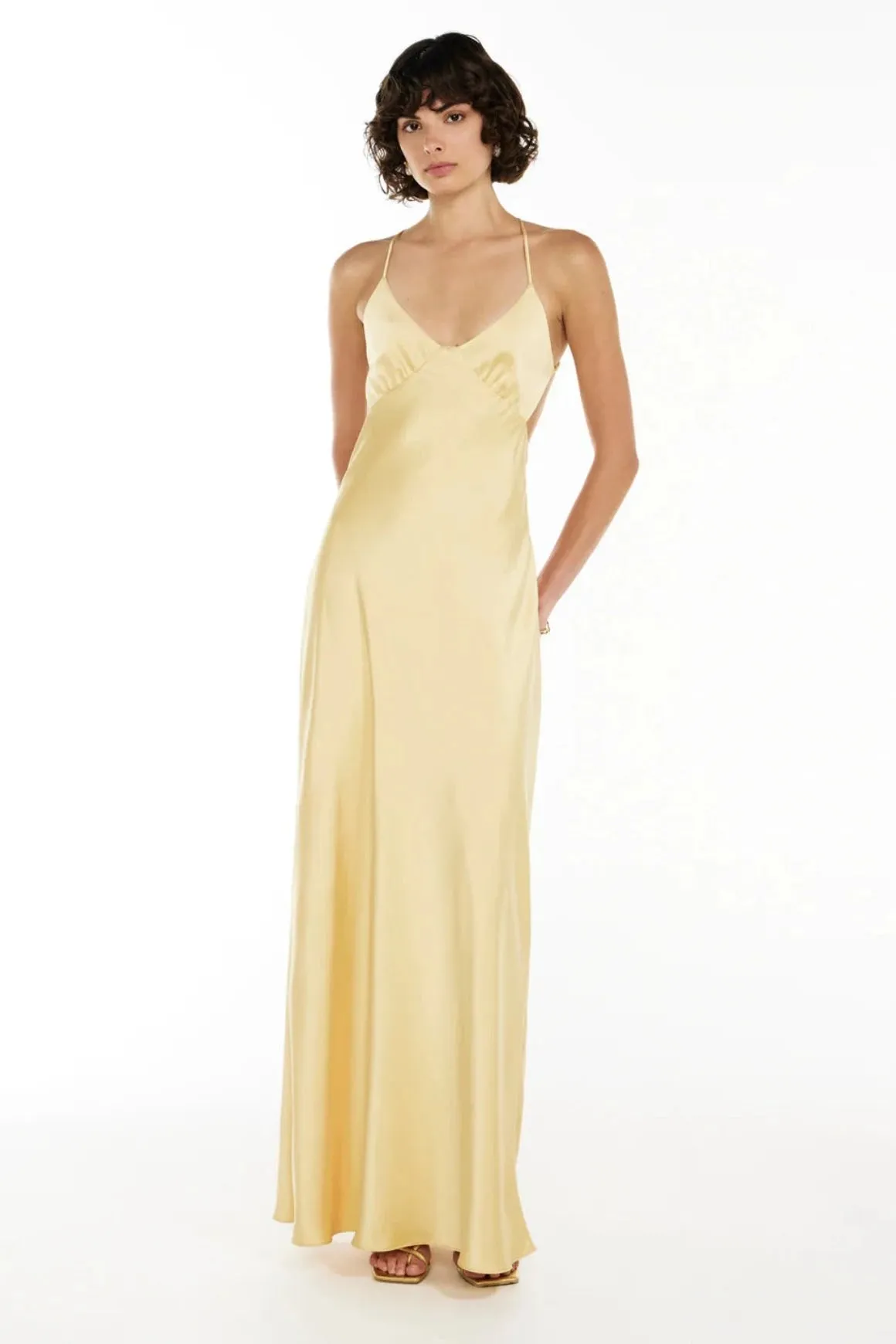 Saturation Point Slip Dress Custard