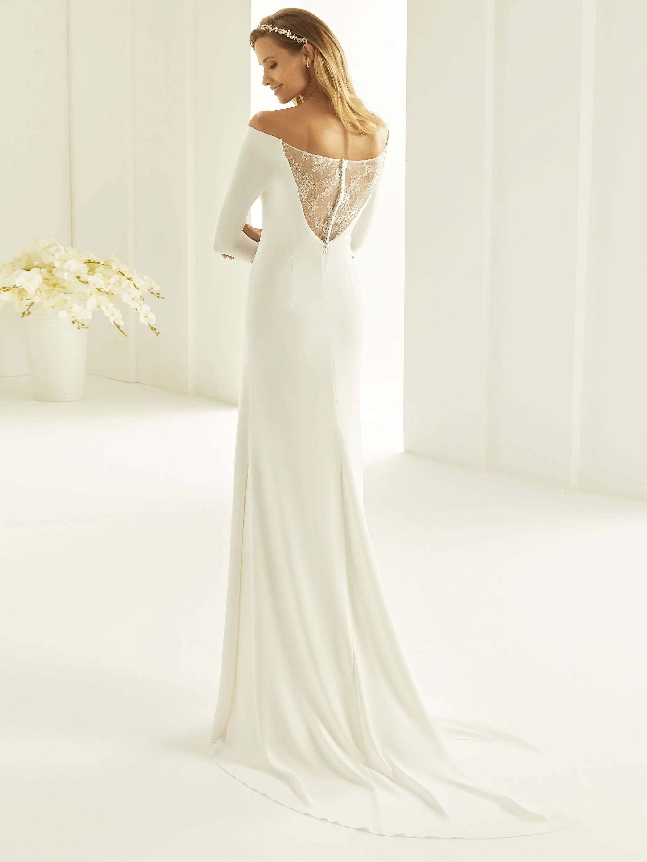 Selling Fast Bianco Evento - Nicole Sample Gown  Limited Stock!