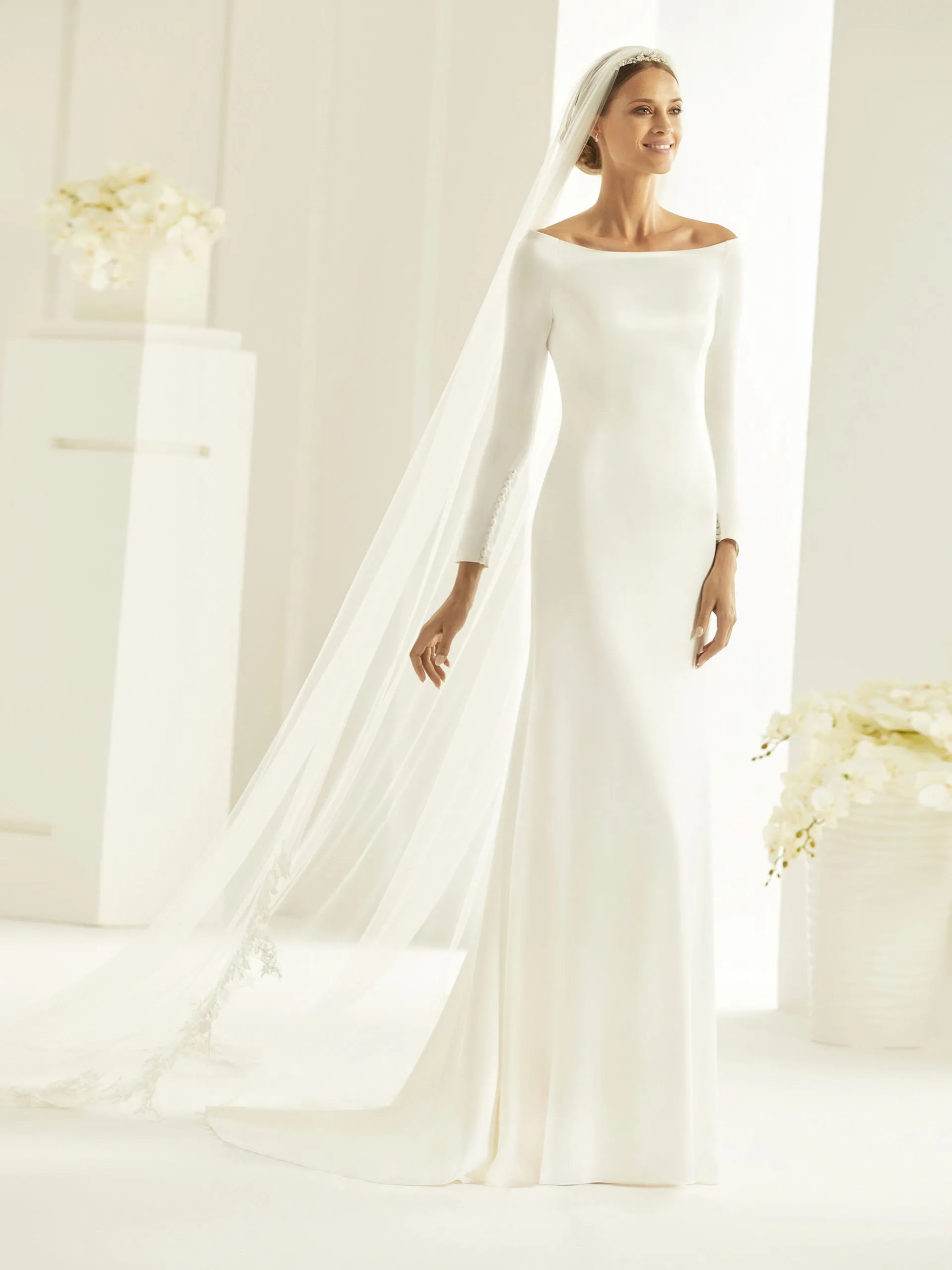 Selling Fast Bianco Evento - Nicole Sample Gown  Limited Stock!