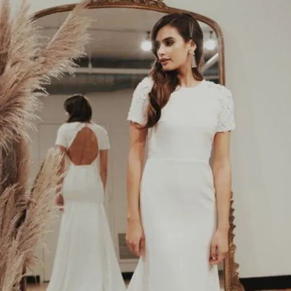 Selling Fast Sarah Seven - Madison Sample Gown  Almost Sold Out!